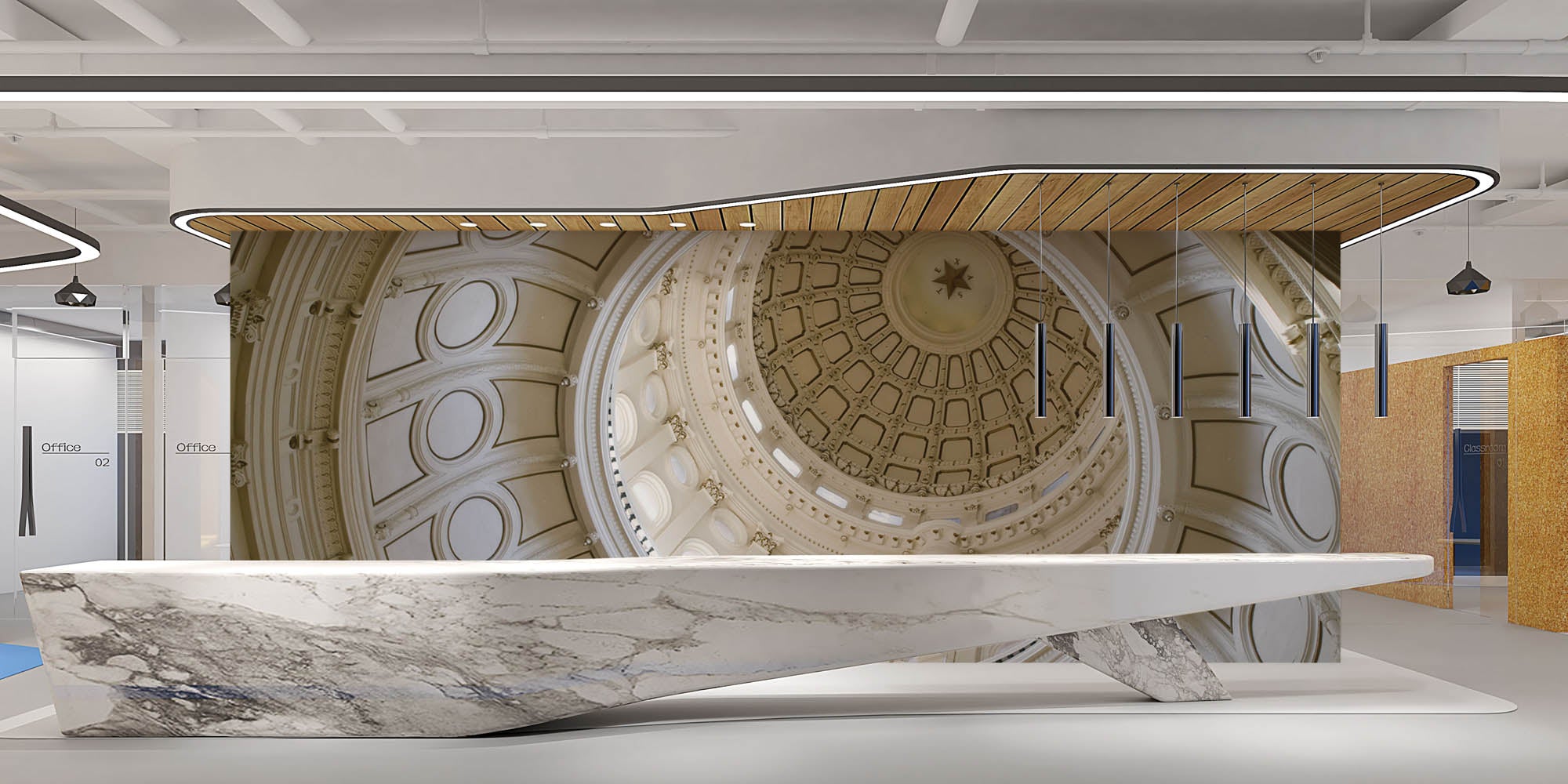 Dome Texas Capitol - LW00001 Fotobehang