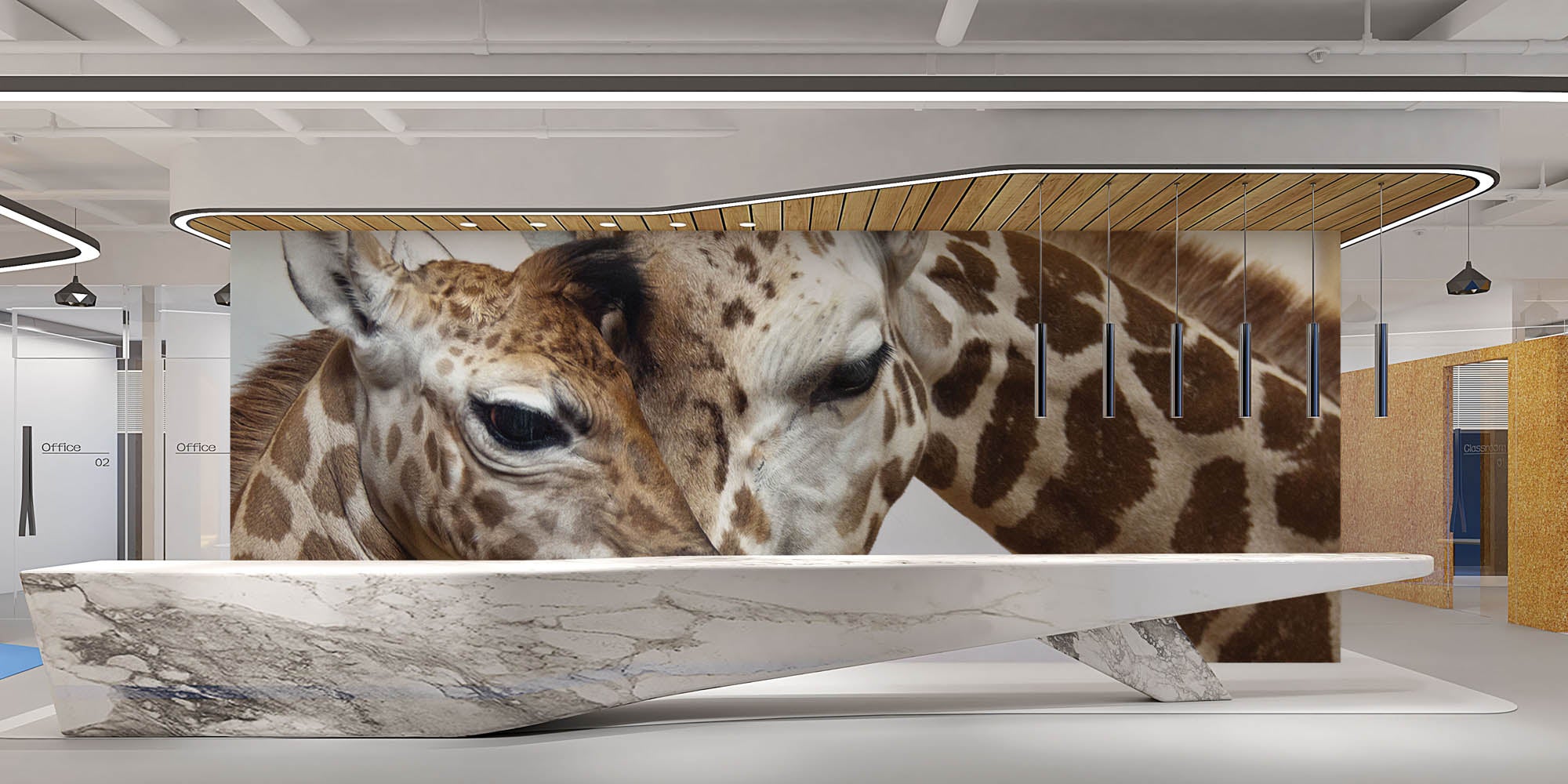 Giraf - LW00154 Fotobehang