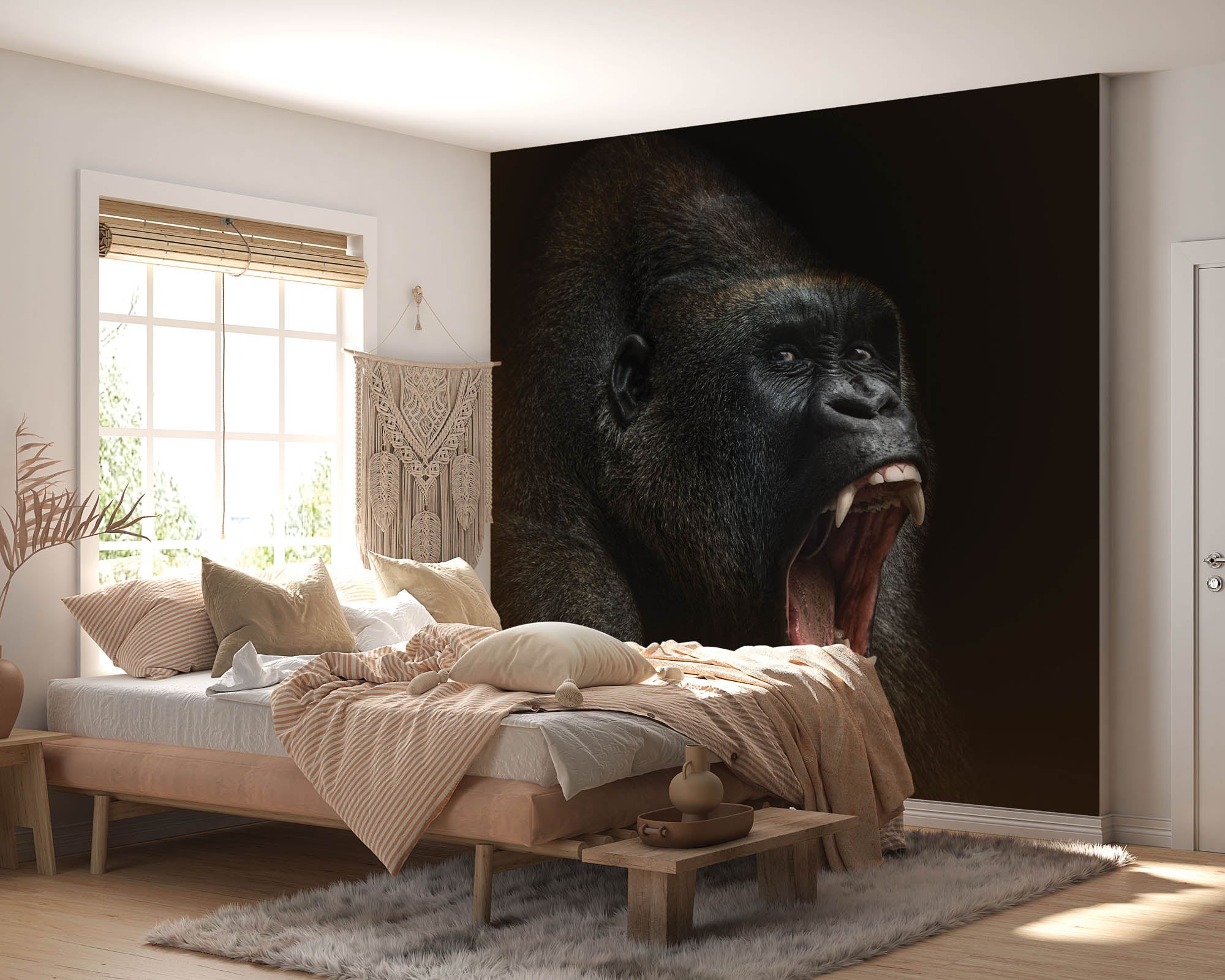 Gorilla kop - LW00160 Fotobehang