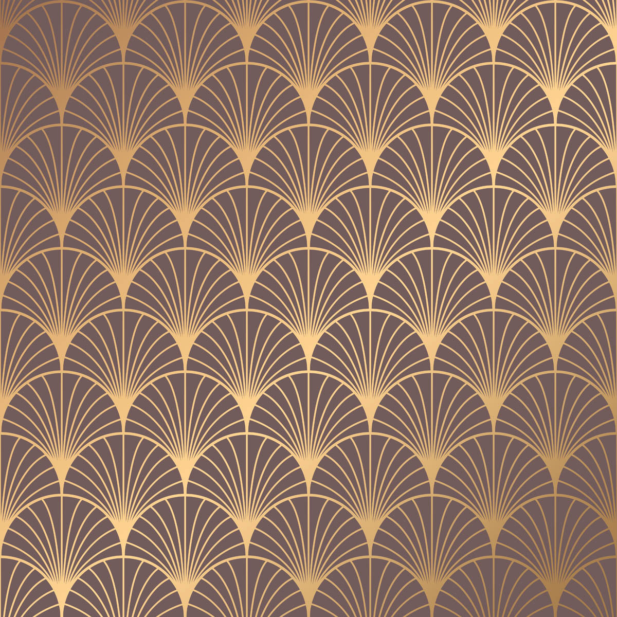 Gouden Waaierpatroon - LW00637 Fotobehang