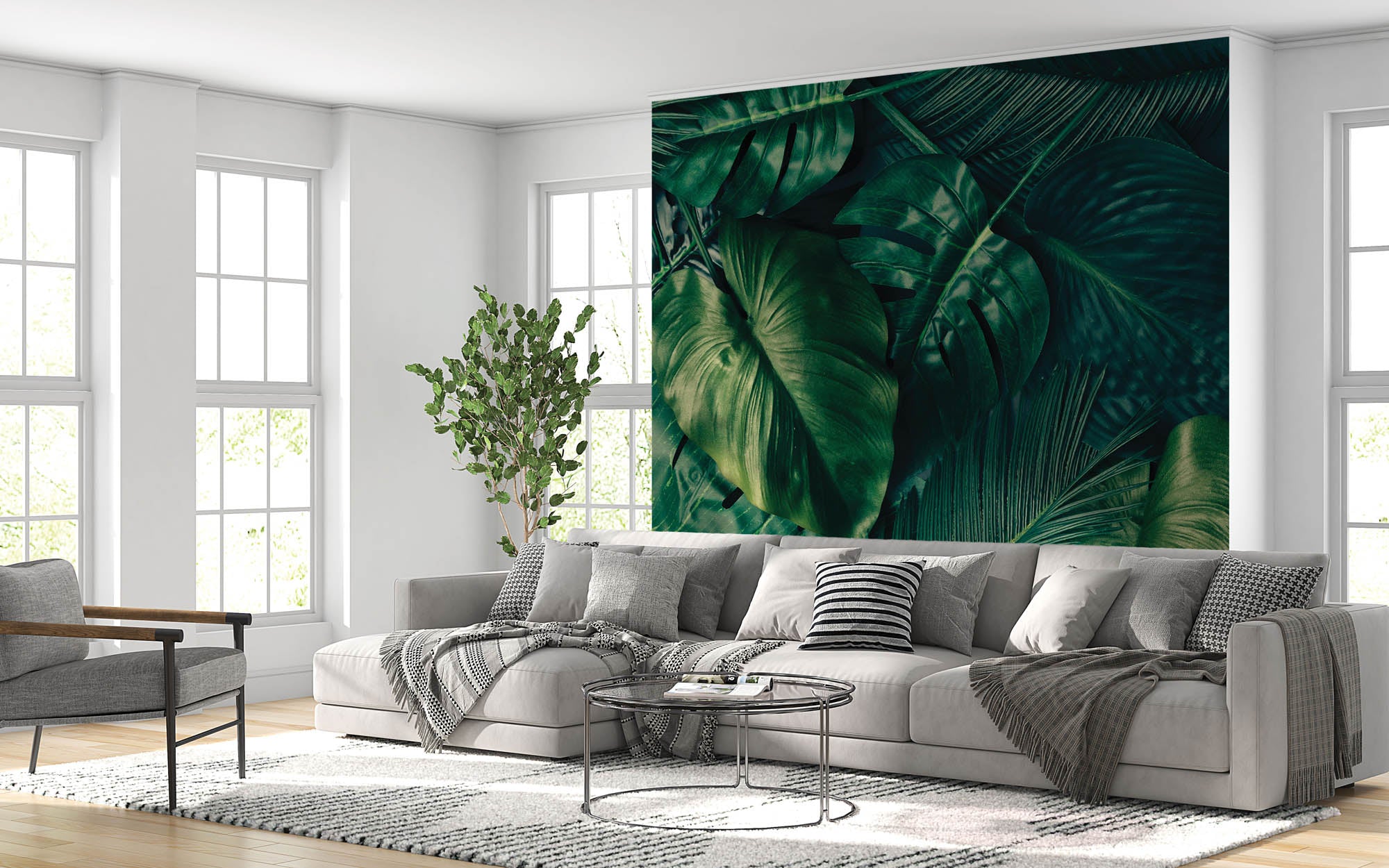 Groene bladeren - LW00273 Fotobehang