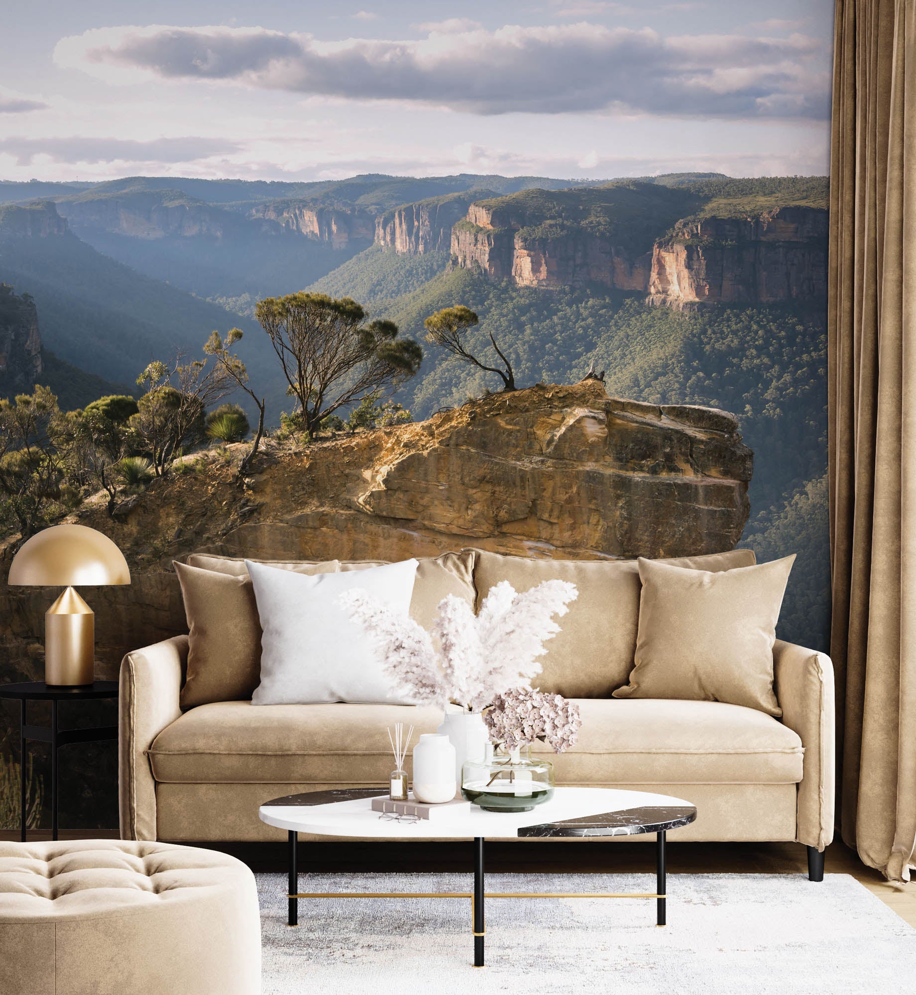 Hangend stuk Rots - LW00143 Fotobehang