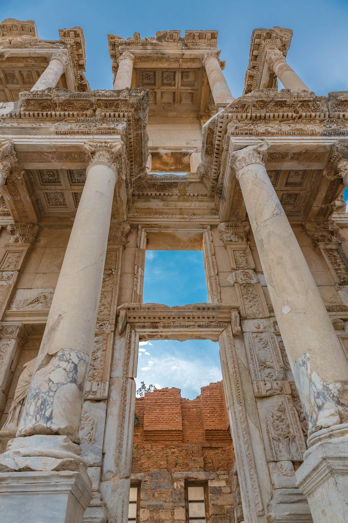Het exterieur van Bibliotheek van Celsus - LW00048 Fotobehang