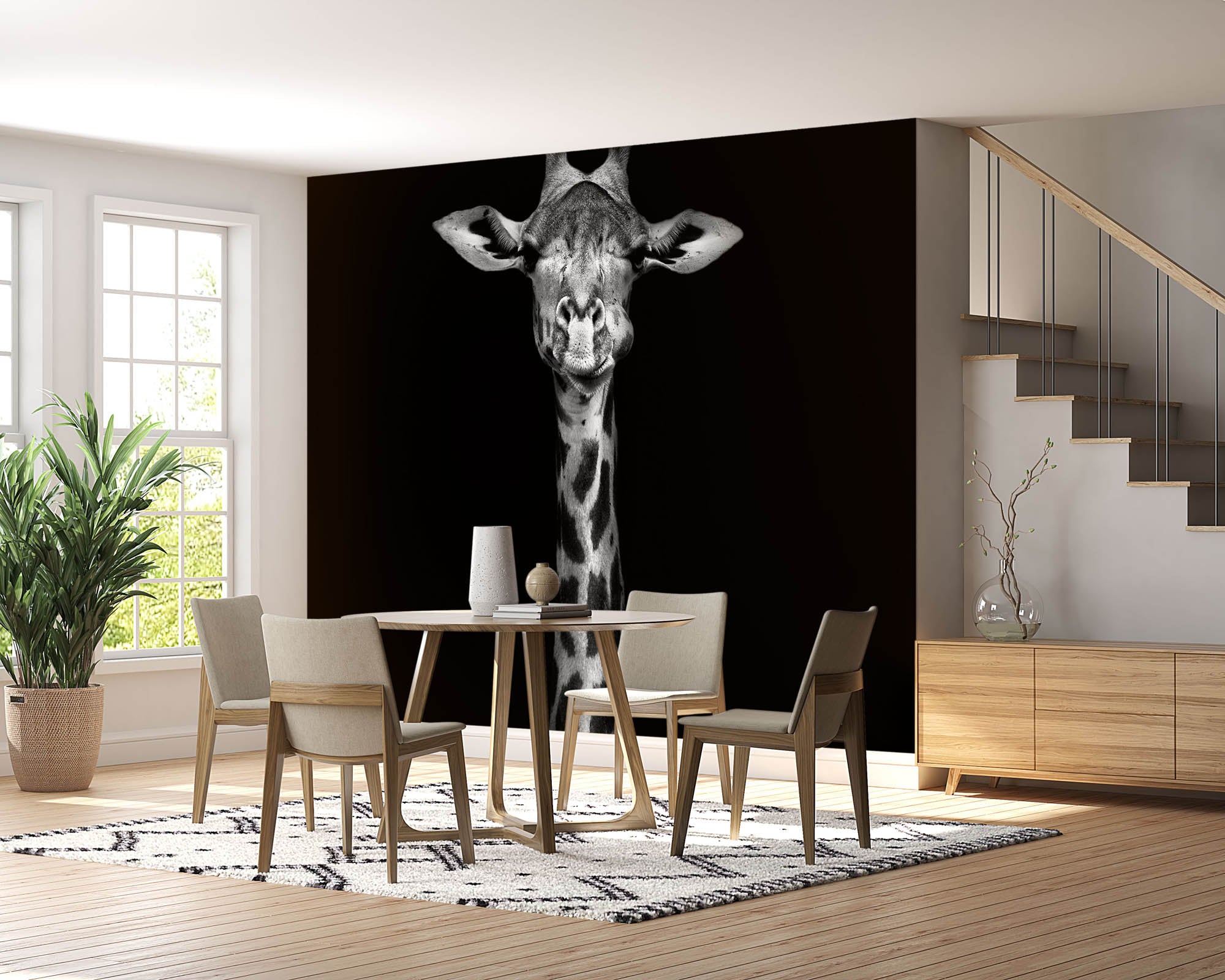 Hoofd giraf - LW00215 Fotobehang