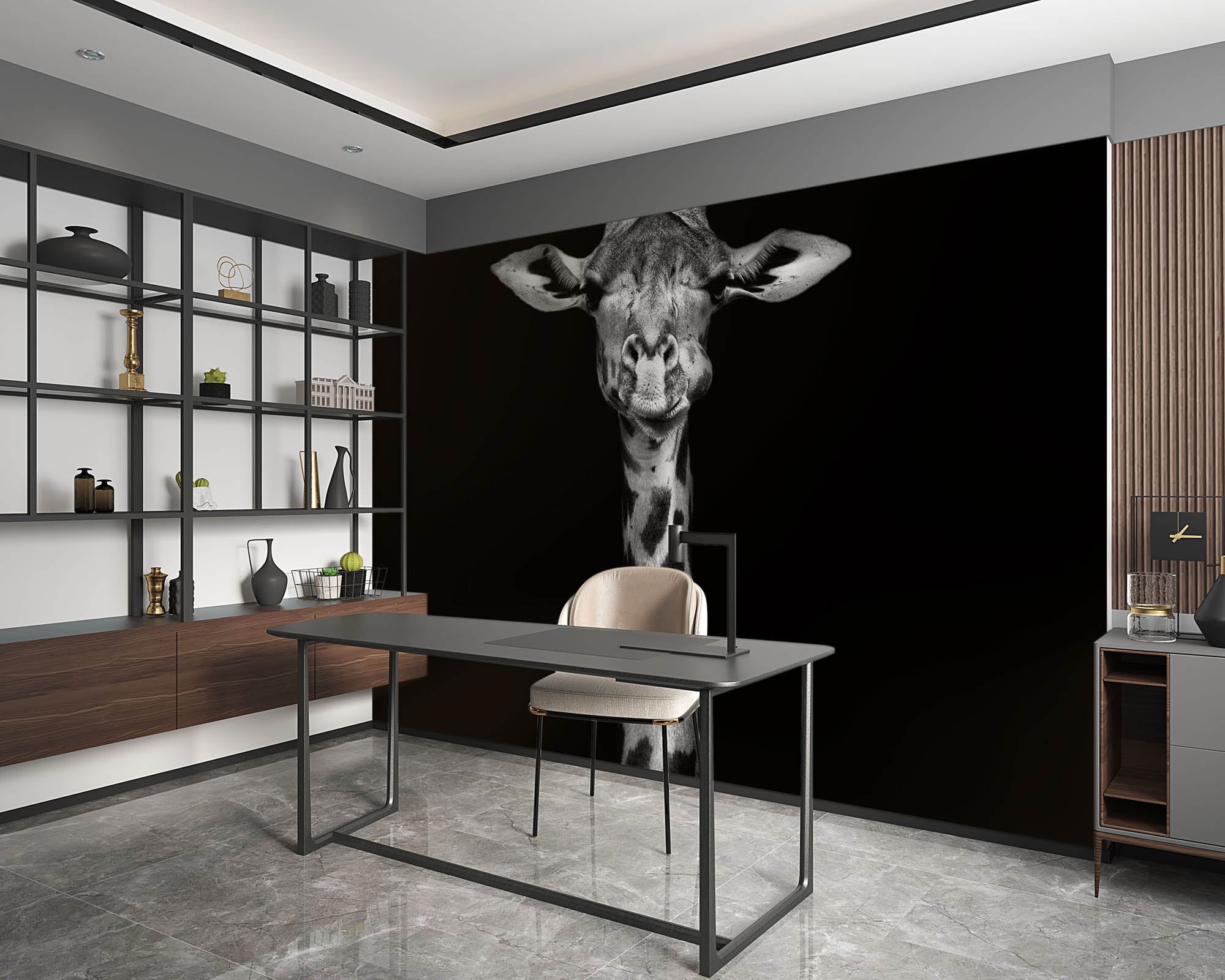 Hoofd giraf - LW00215 Fotobehang