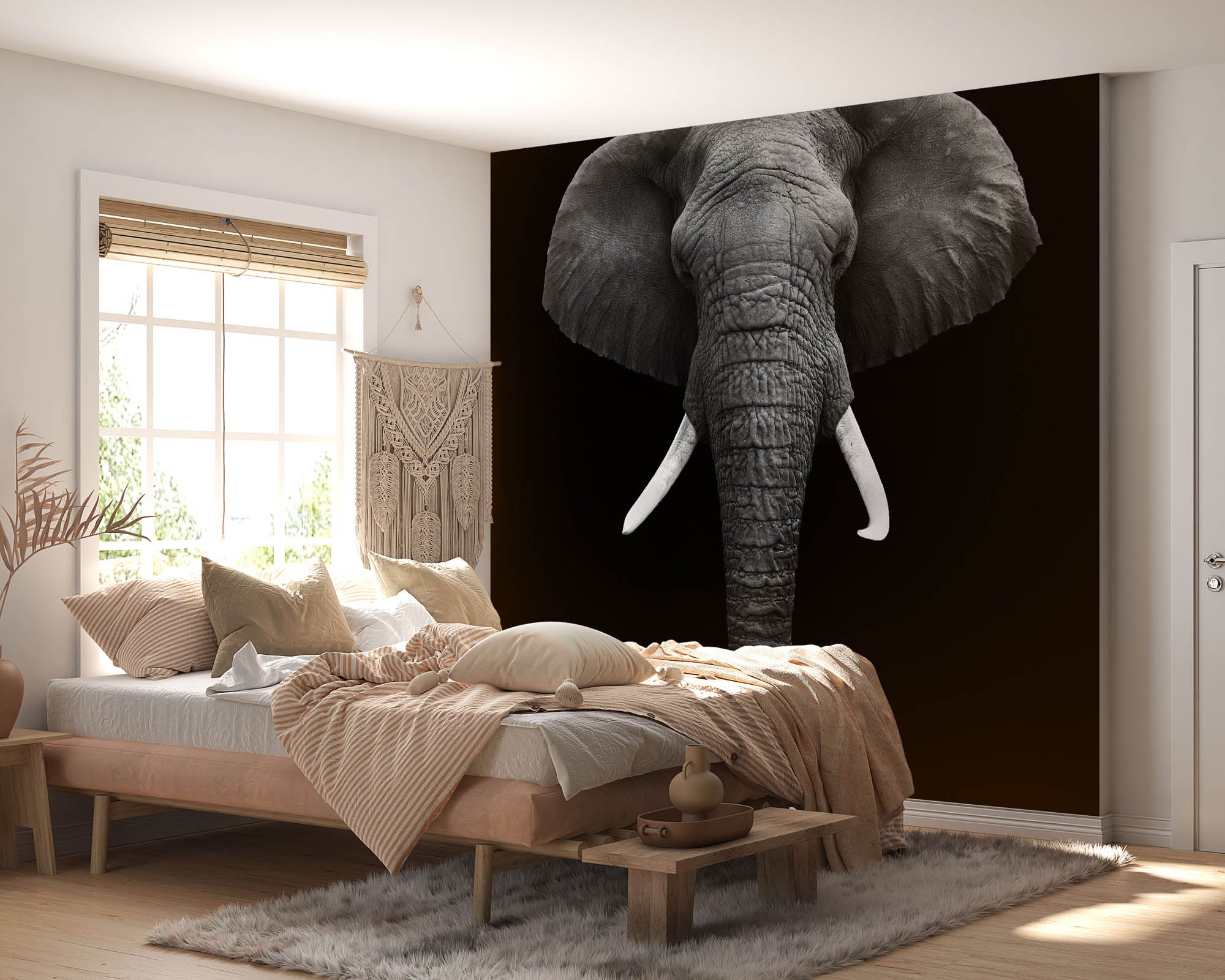Hoofd olifant - LW00209 Fotobehang