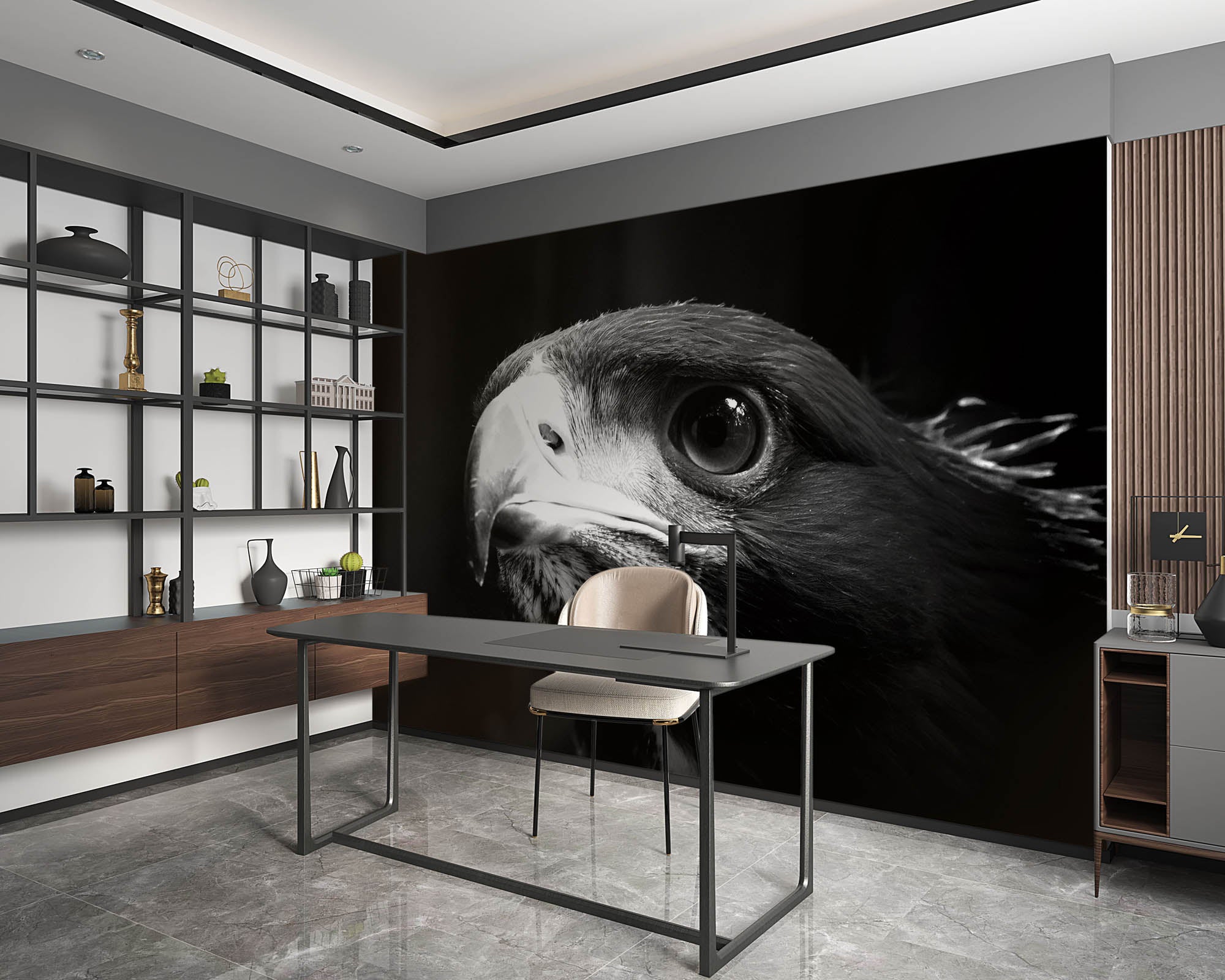 Hoofd steenarend - LW00203 Fotobehang