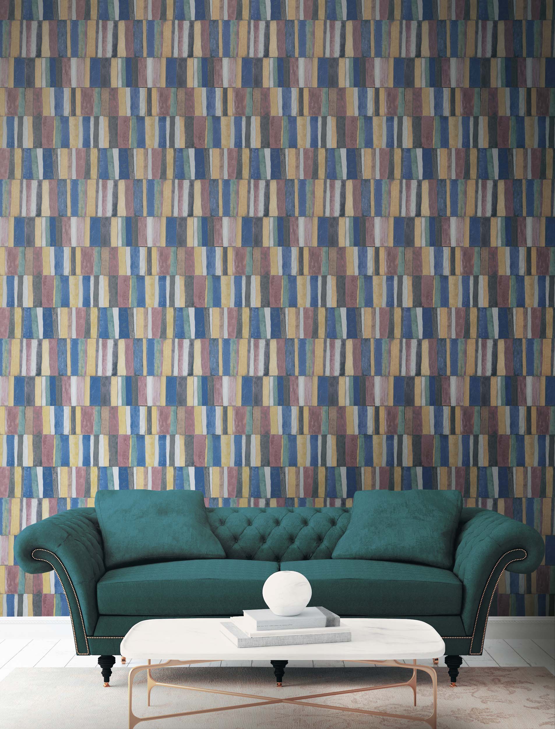 Hooked on Walls Academy Ritter Tiles 25610 Behang