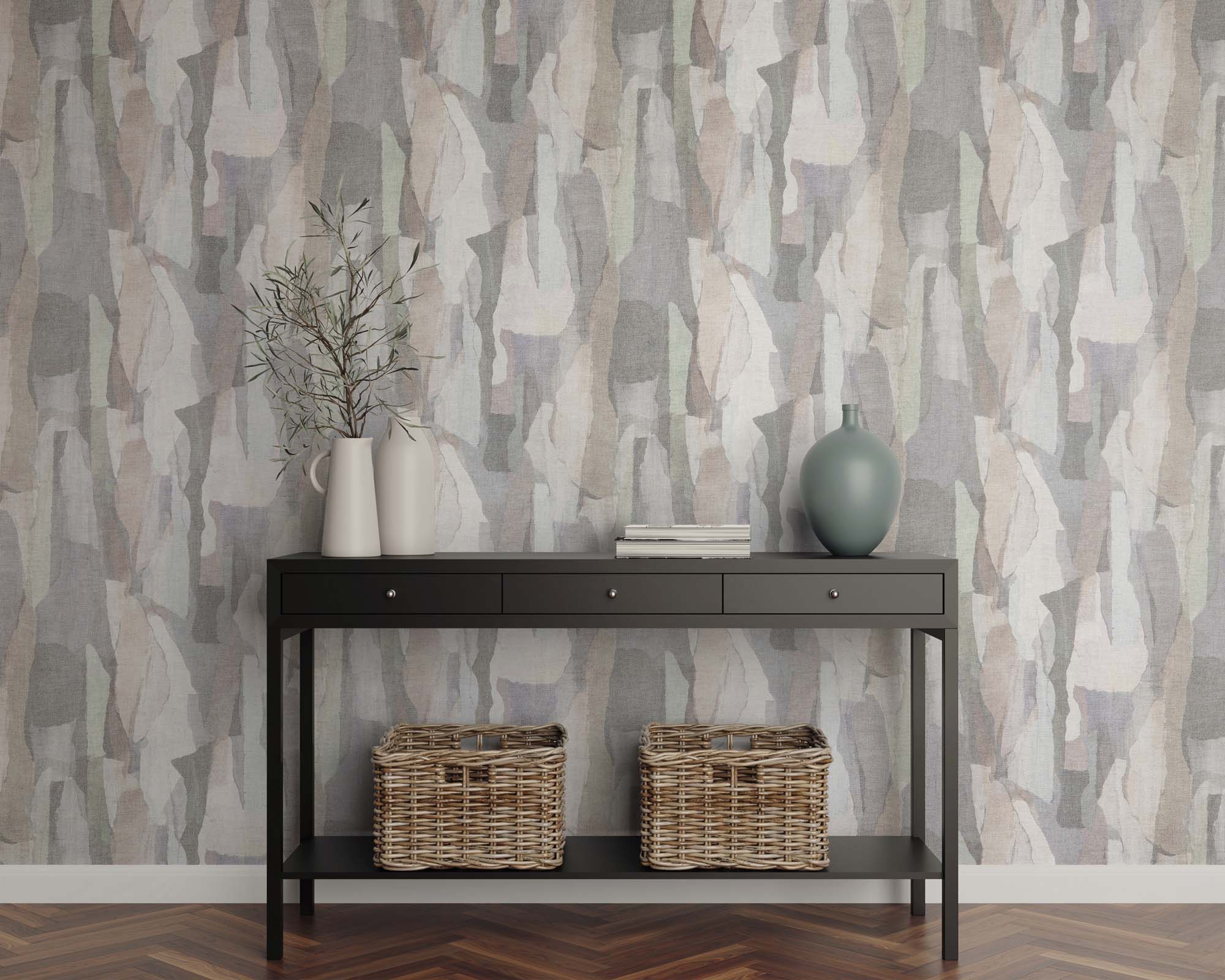 Hooked on Walls Aquarel Collage 27700 Behang