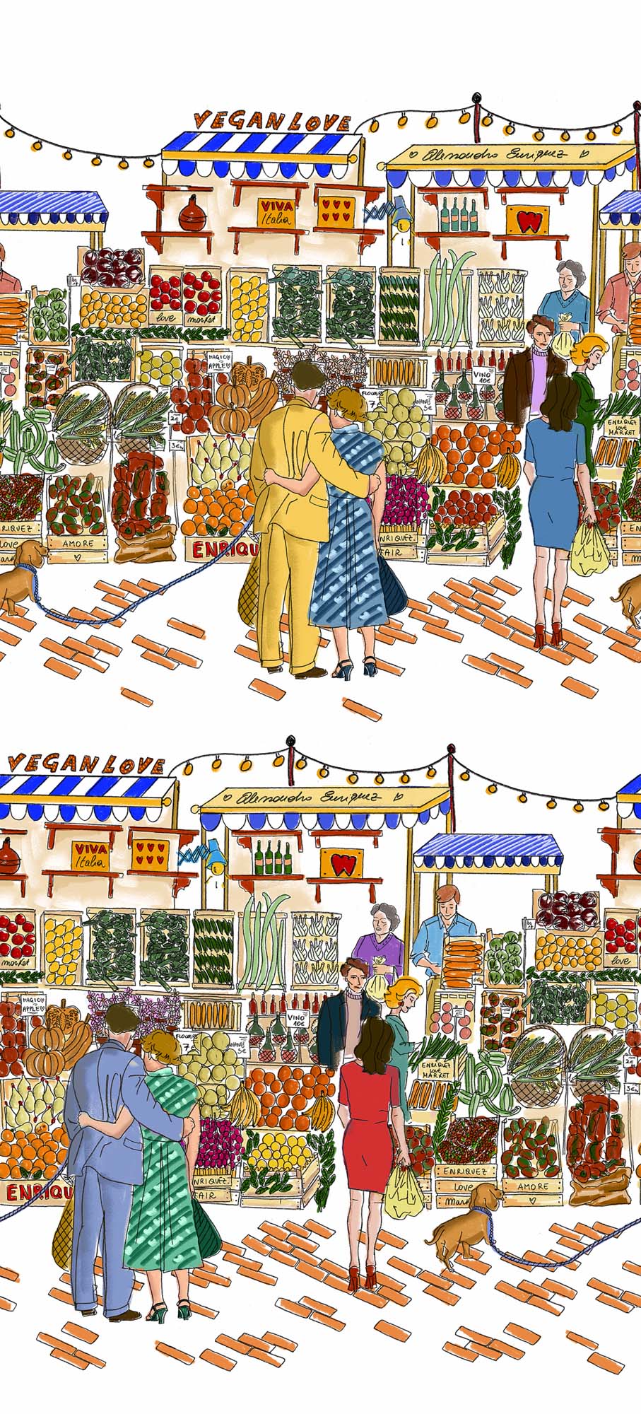 Hooked on Walls Enriquezland La Vucciria 25543 Behang