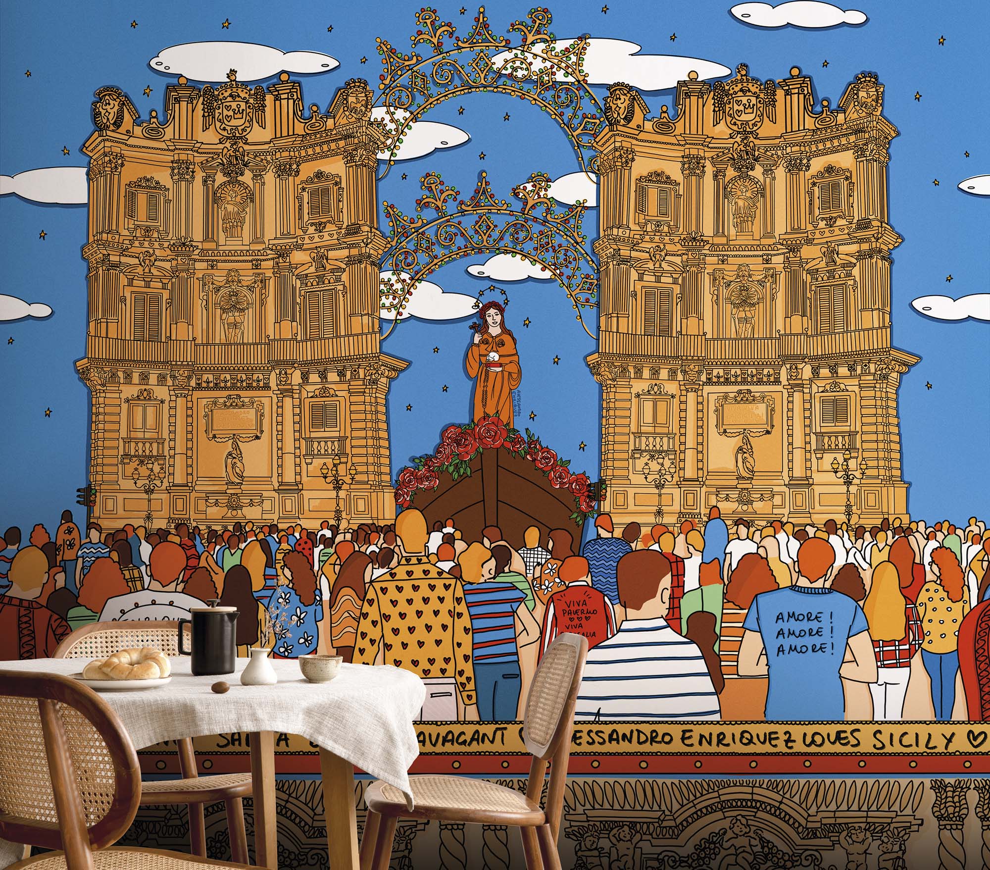 Hooked on Walls Enriquezland Santa Rosalia 25544 Behang