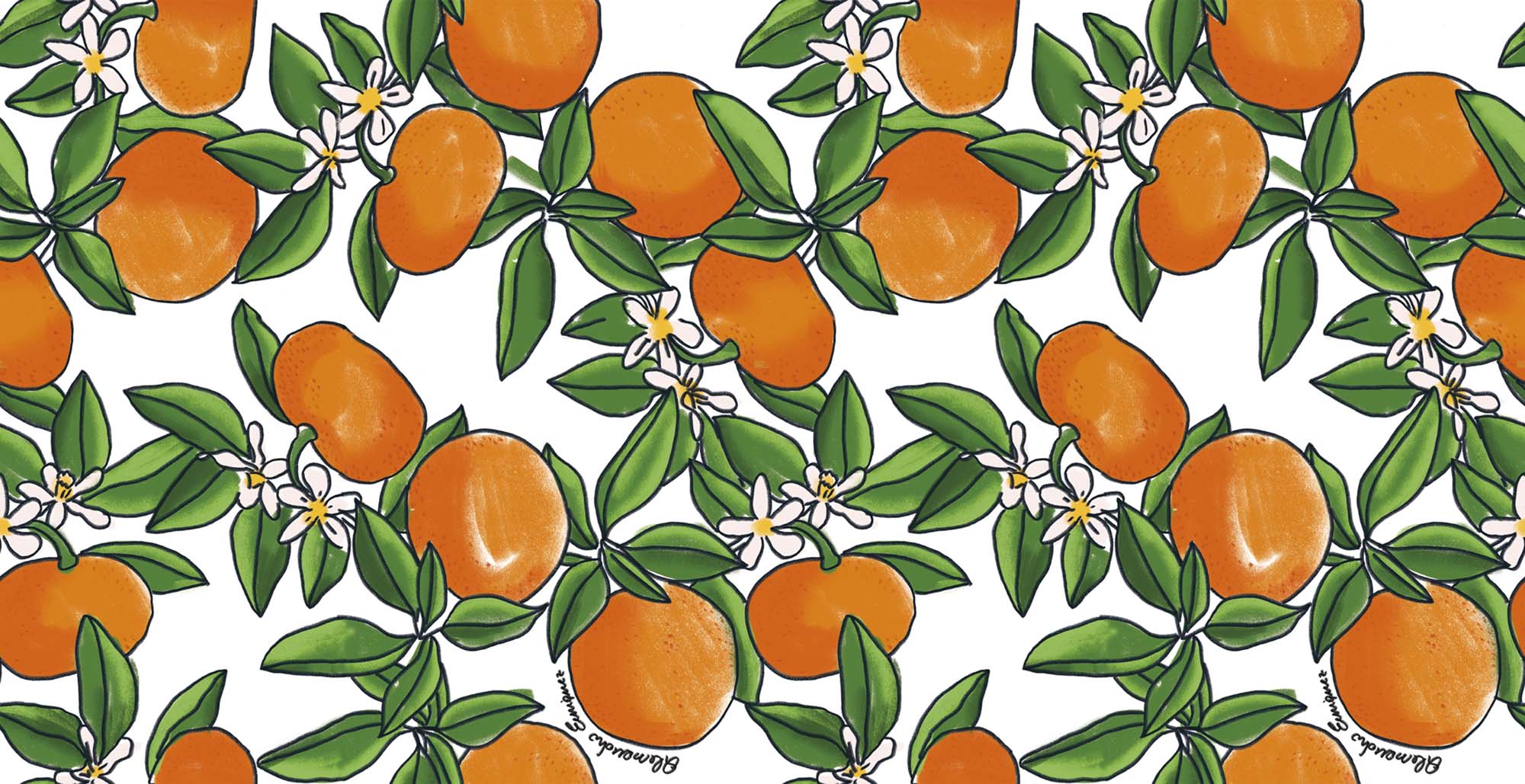 Hooked on Walls Enriquezland Tangerine 25540 Behang