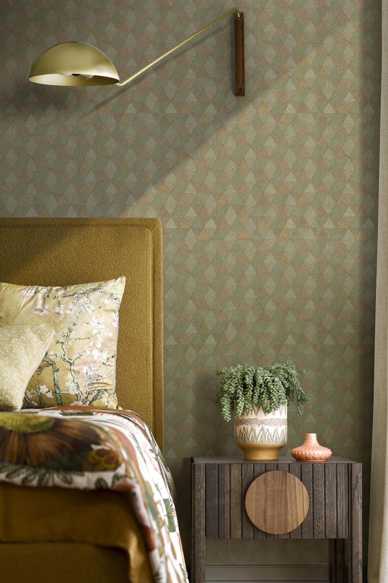 Hooked on Walls JV 602 Jaipur Triangles Tropicales 6834 Behang