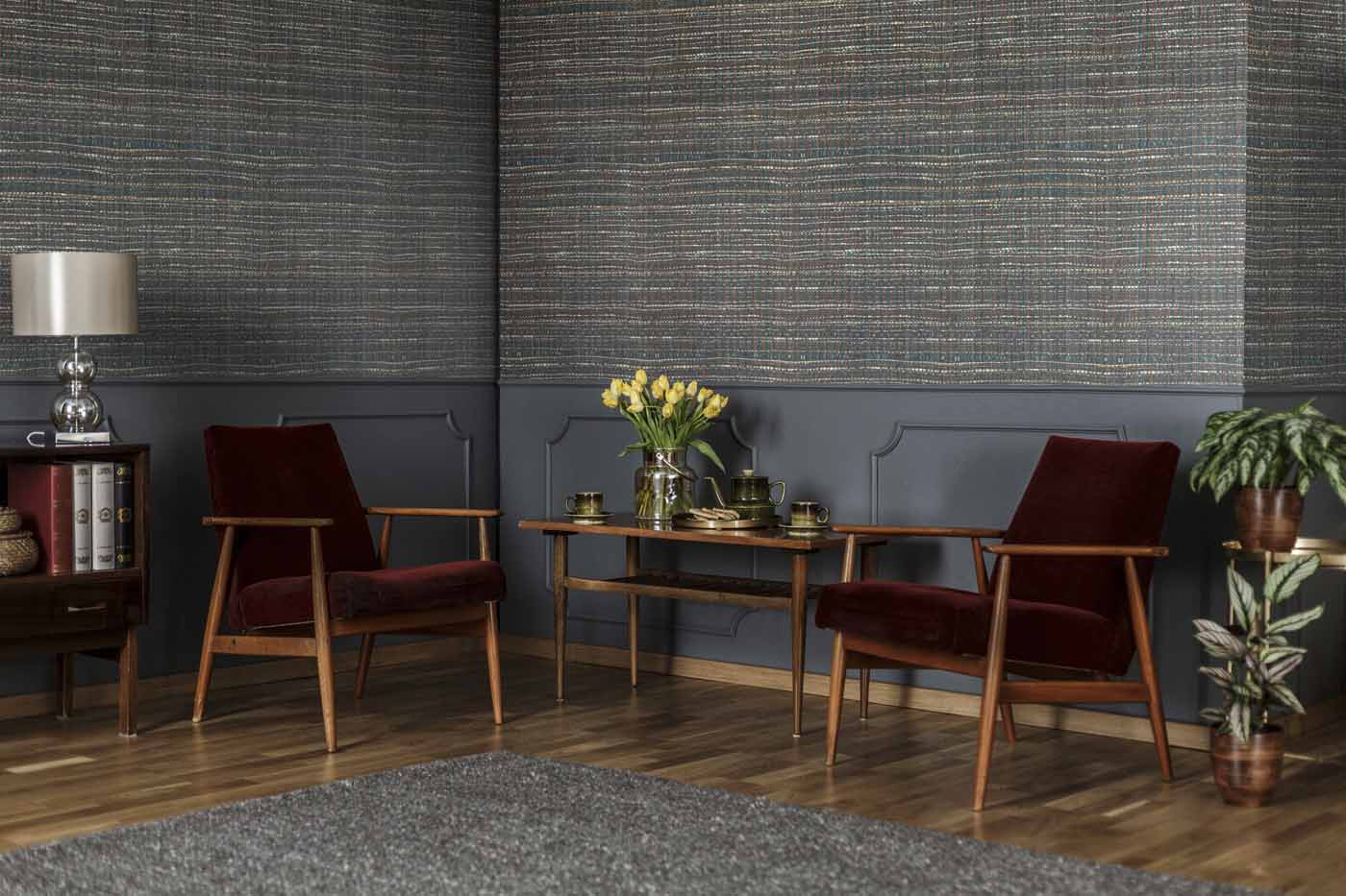 Hooked on Walls Liaison Woven Tulips 46308 Behang