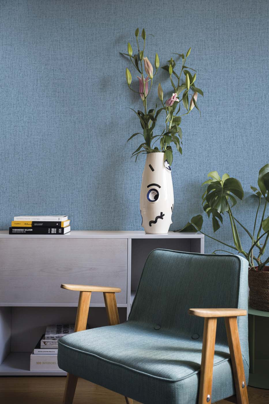 Hooked on Walls Linen Lyrics Unito 34717 Behang