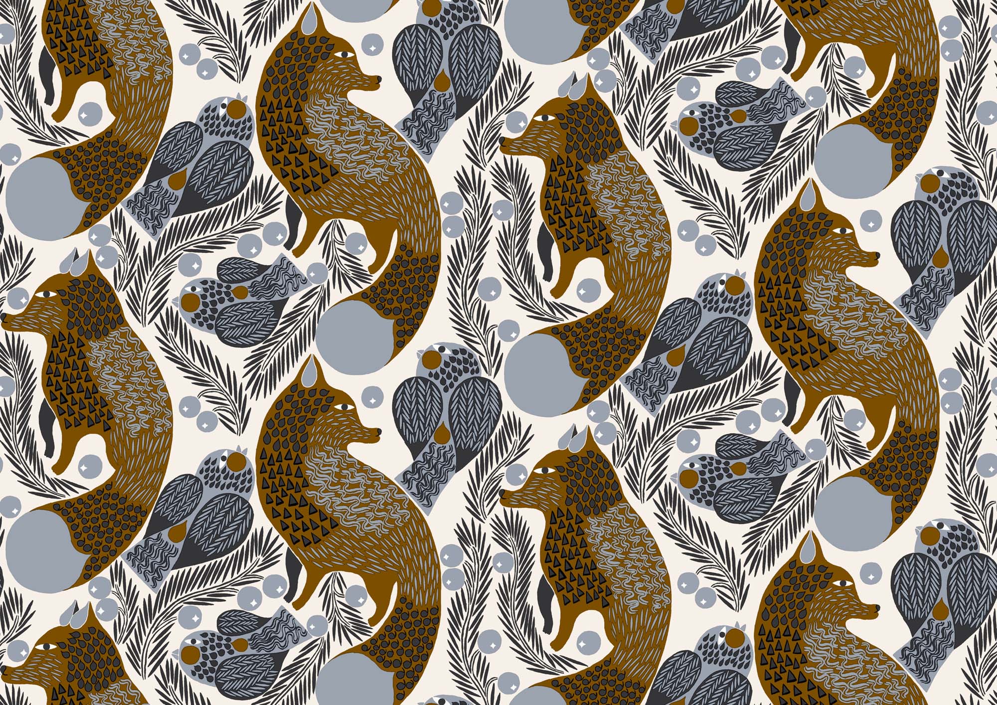 Hooked on Walls Marimekko Volume 06 Ketunmarja 25176 Behang
