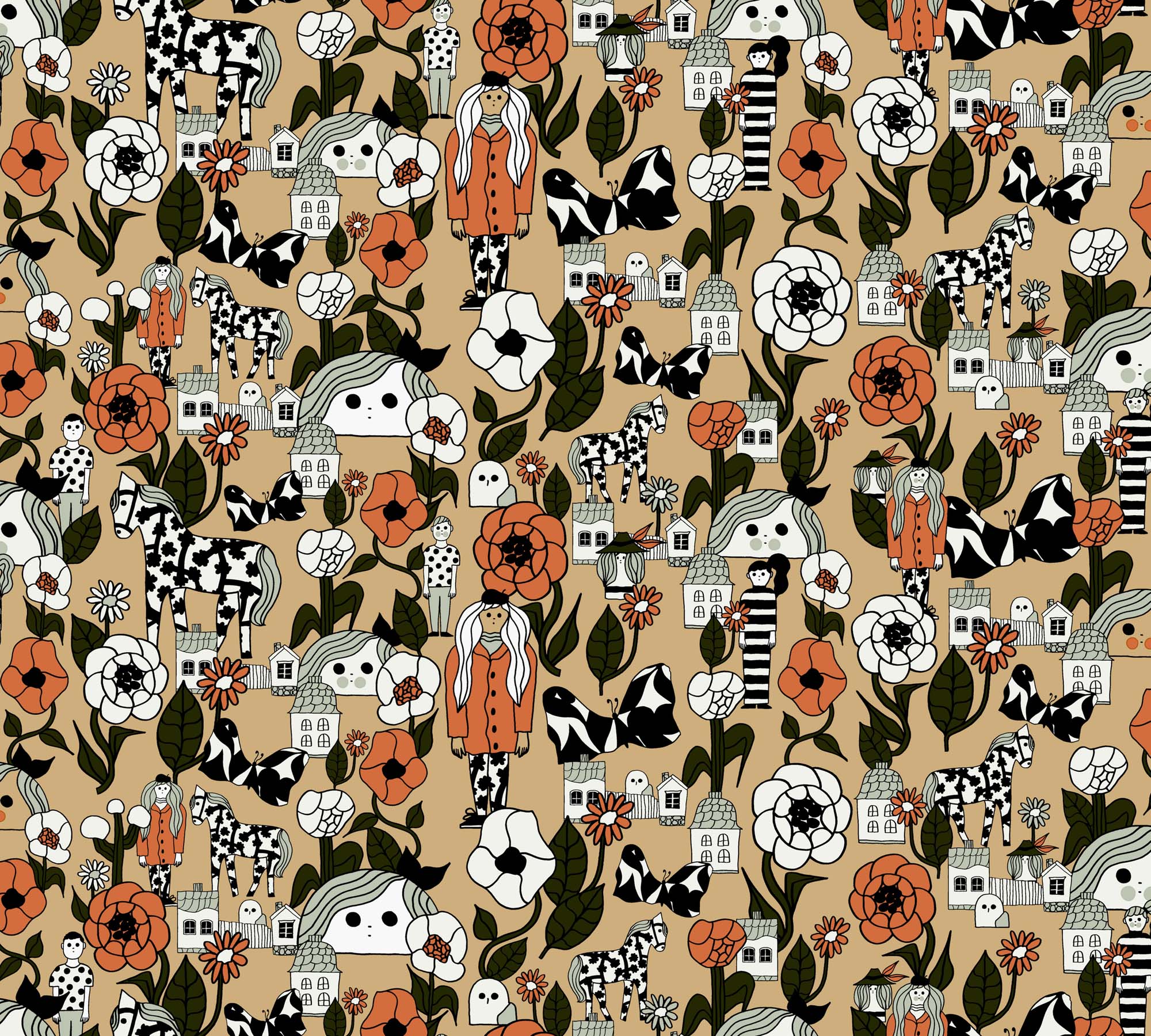 Hooked on Walls Marimekko Volume 06 Marikyla 25165 Behang