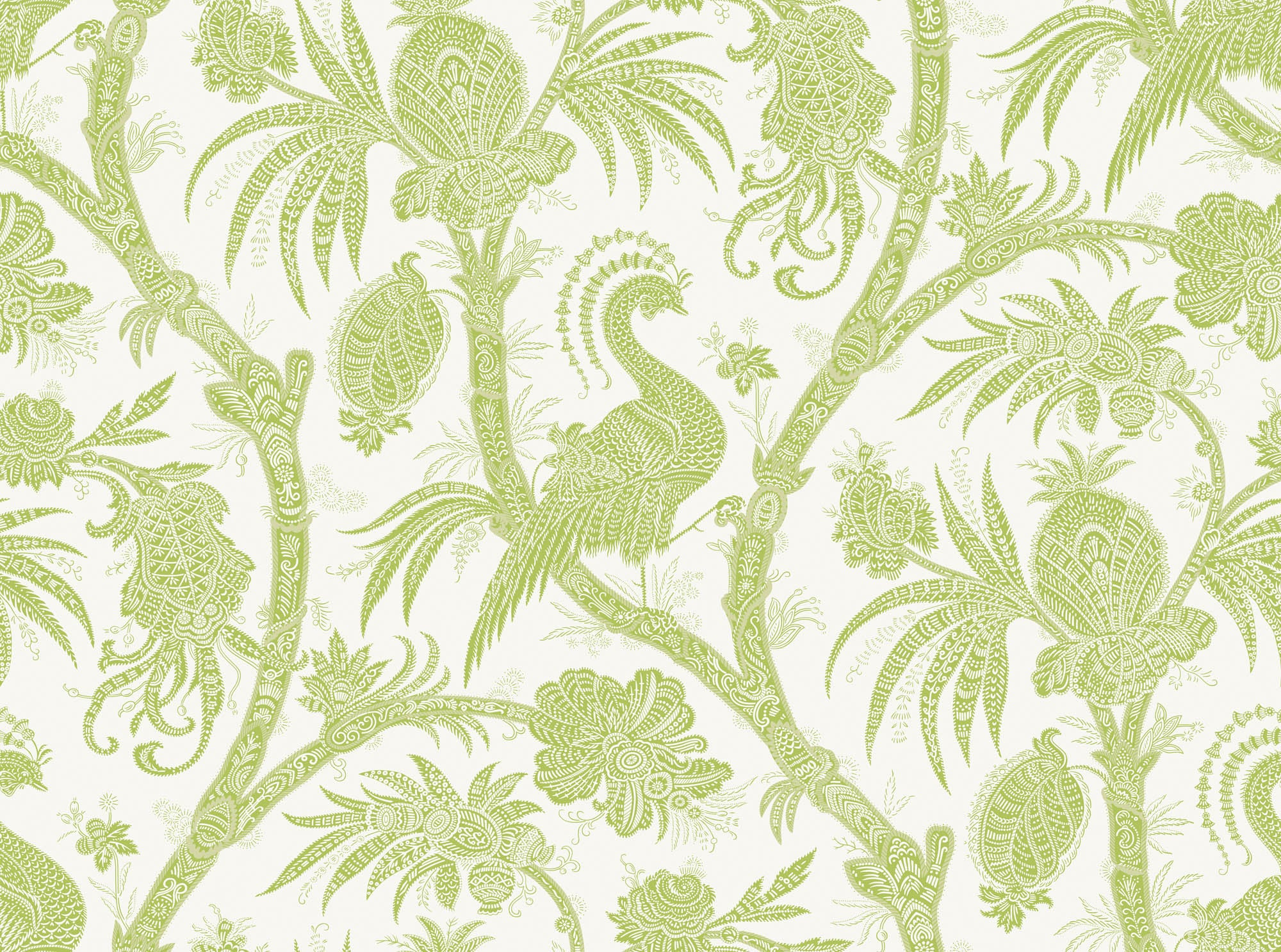Hooked on Walls Scalamandré Balinese Peacock JV26042 Behang