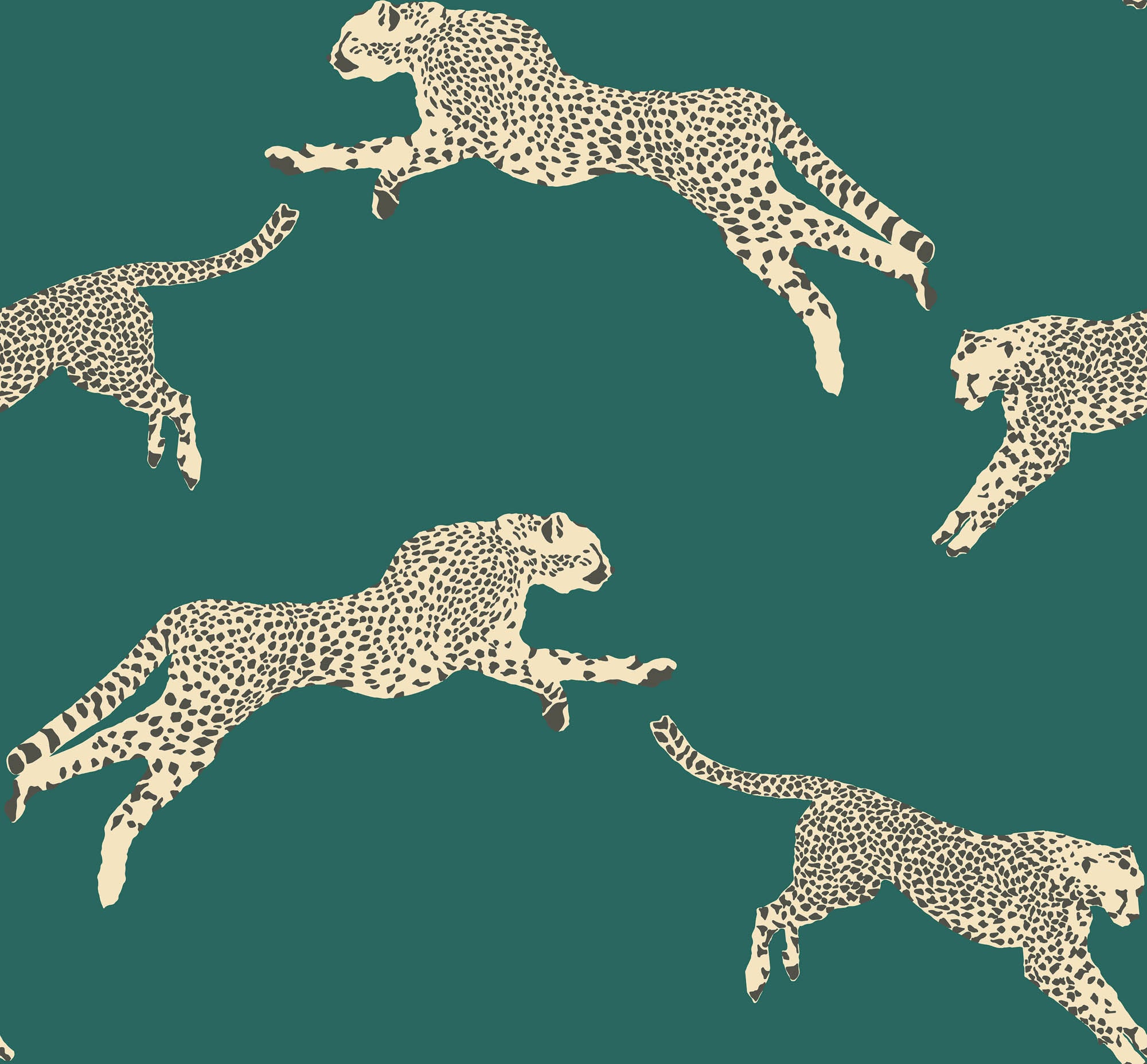 Hooked on Walls Scalamandré Leaping Cheetah JV26018 Behang