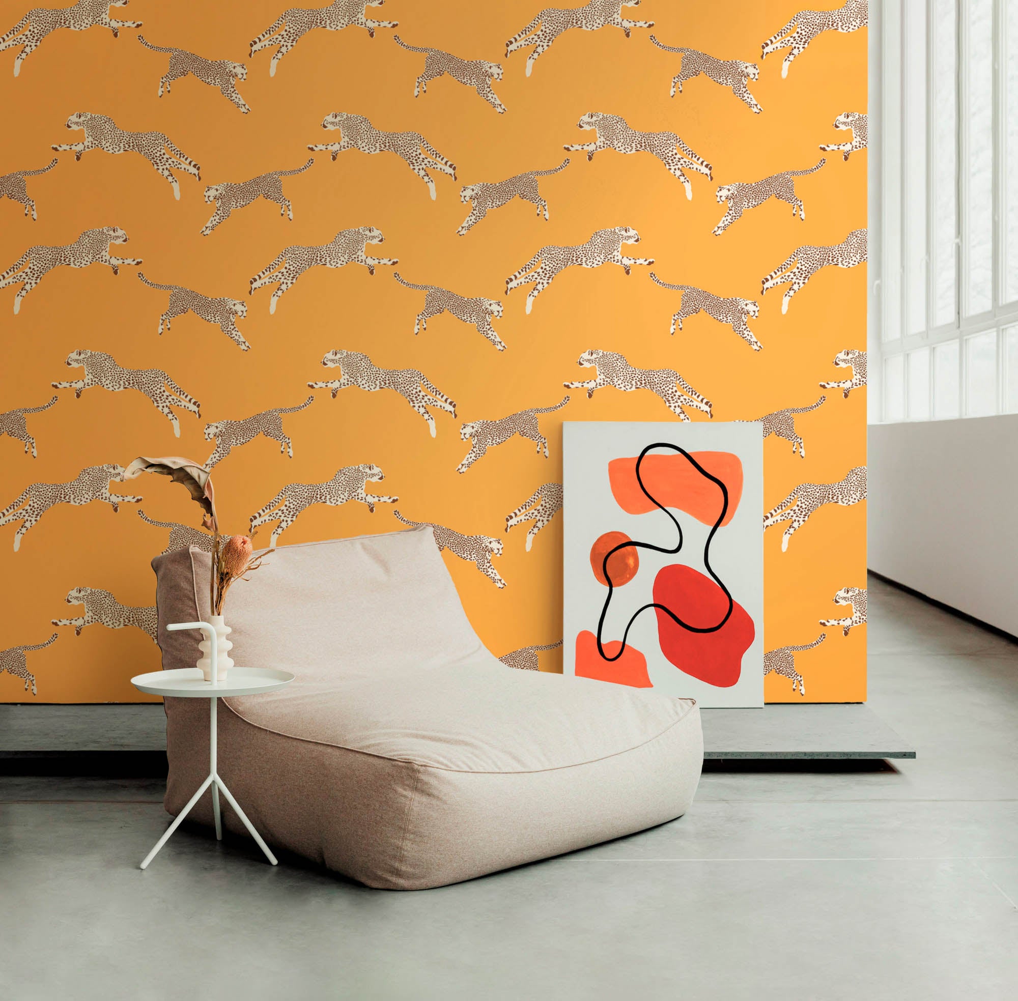 Hooked on Walls Scalamandré Leaping Cheetah JV26020 Behang
