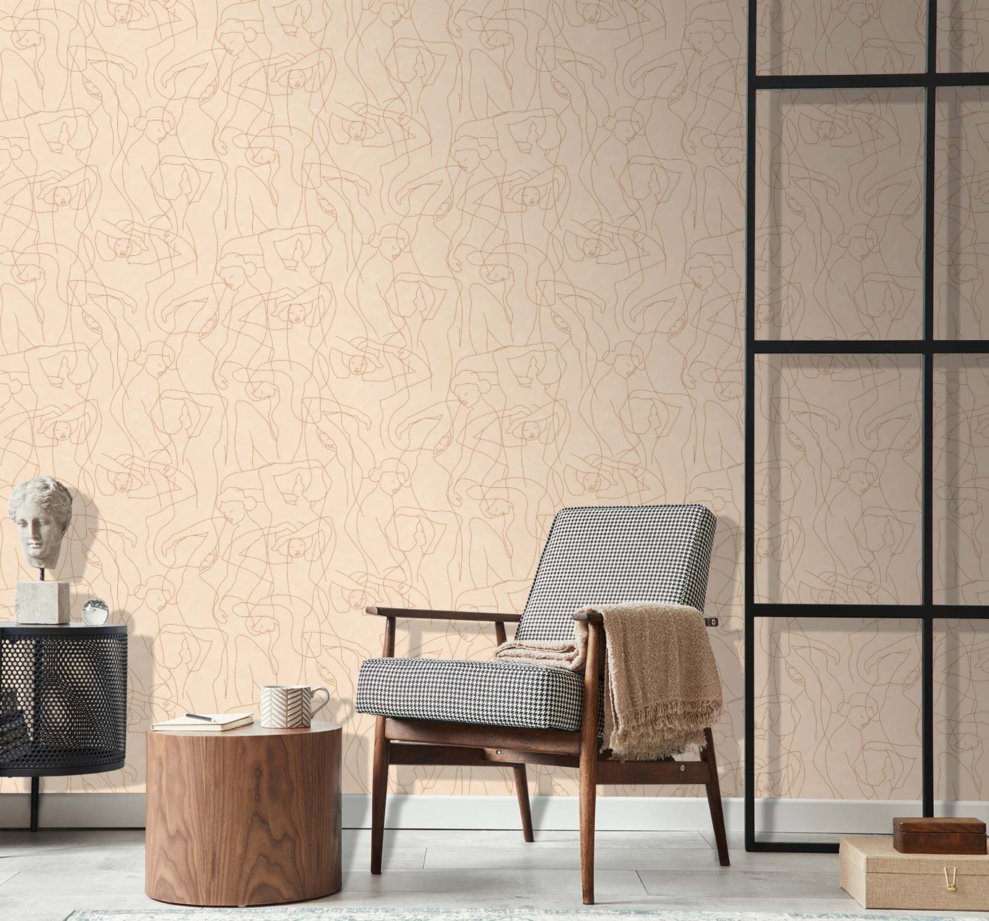 Hooked on Walls Silhouette Model Liens 34842 Behang