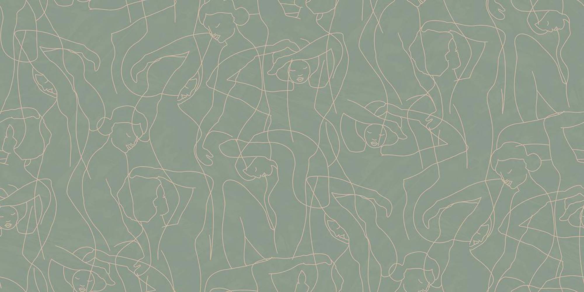Hooked on Walls Silhouette Model Lines 34841 Behang