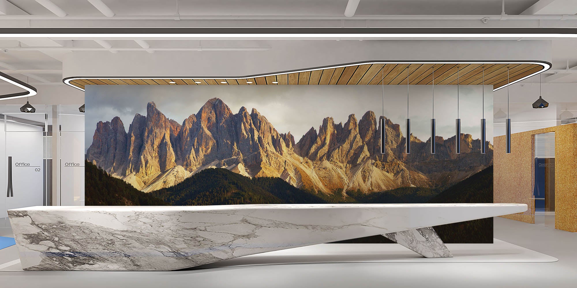 Italiaanse dolomieten - LW00141 Fotobehang