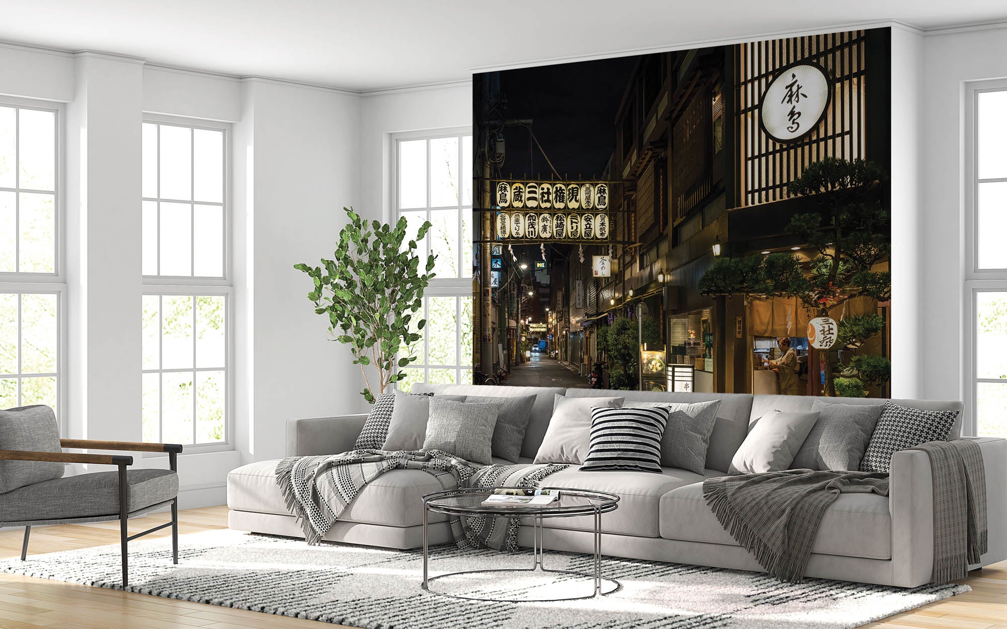 Japanse vrouw in kimono - LW00085 Fotobehang