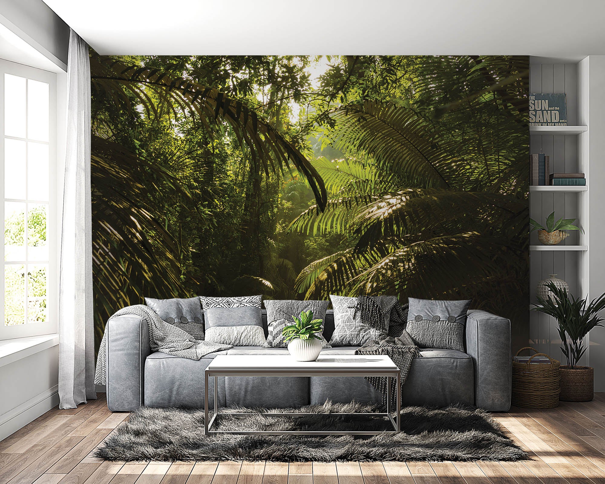 Jungle in berggebied - LW00282 Fotobehang