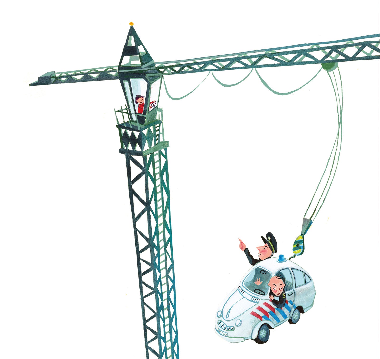 KEK Amsterdam Crane Driver WS-091 - 6 Sheets Behang