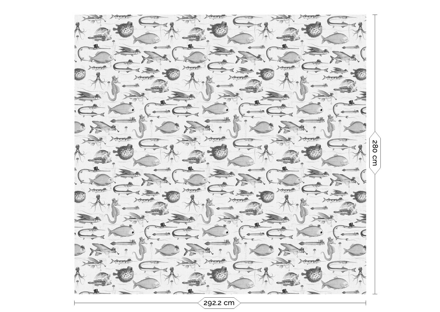 KEK Amsterdam Dandy Fish Wallpaper WP-805 - 6 Sheets Behang
