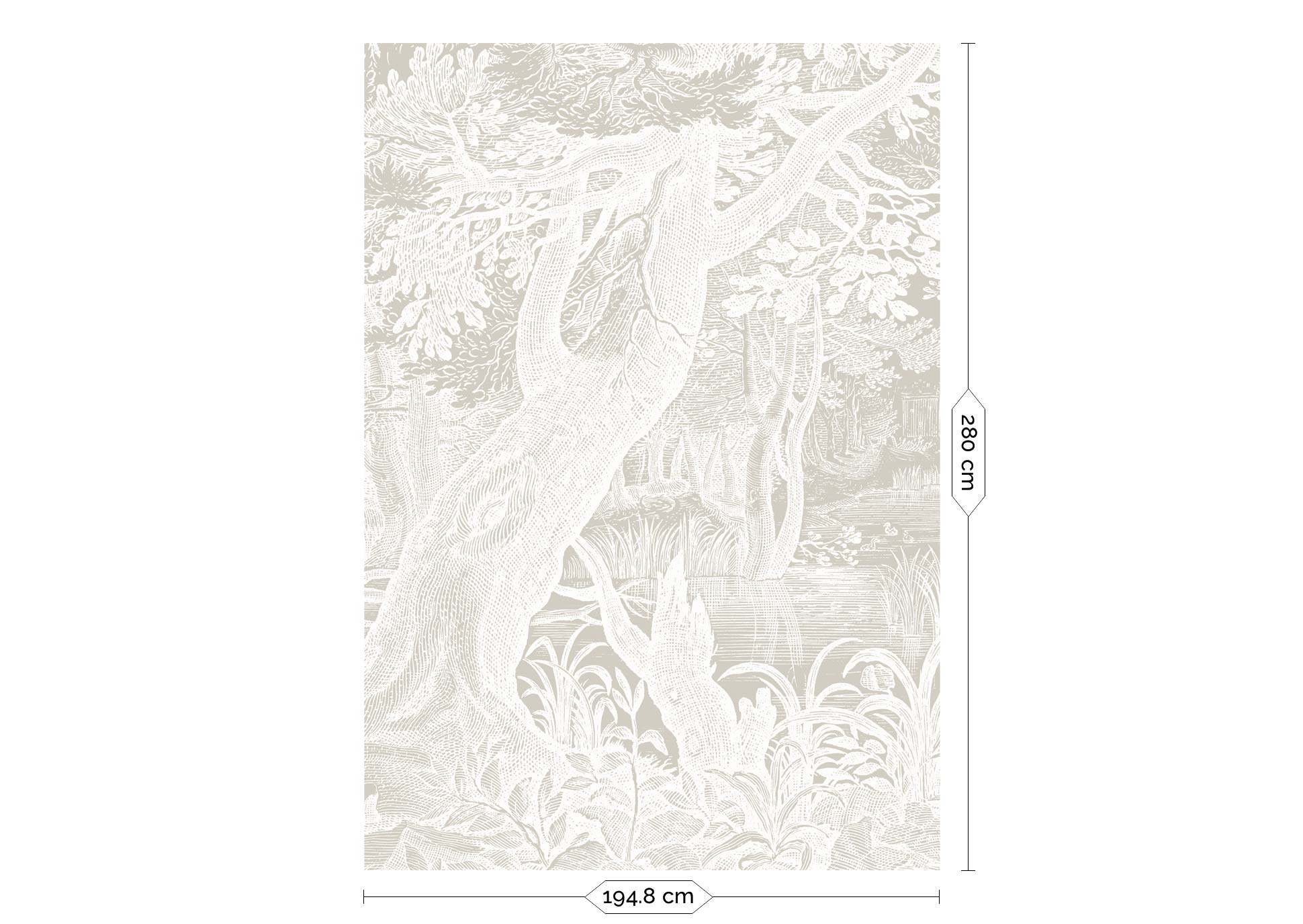 KEK Amsterdam Engraved Landscapes Wallpaper WP-761-R - 4 Sheets Behang