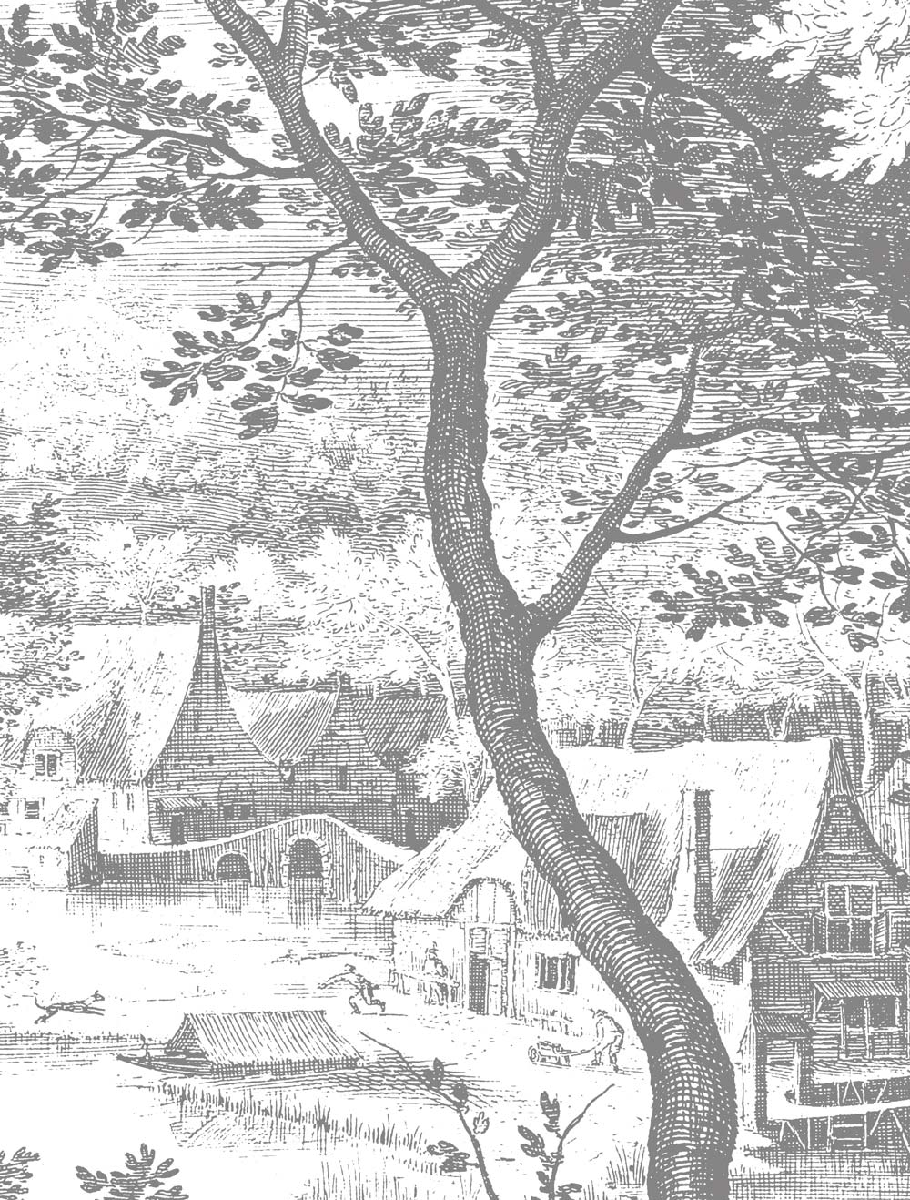 KEK Amsterdam Engraved Landscapes WP-619 - 4 Sheets Behang