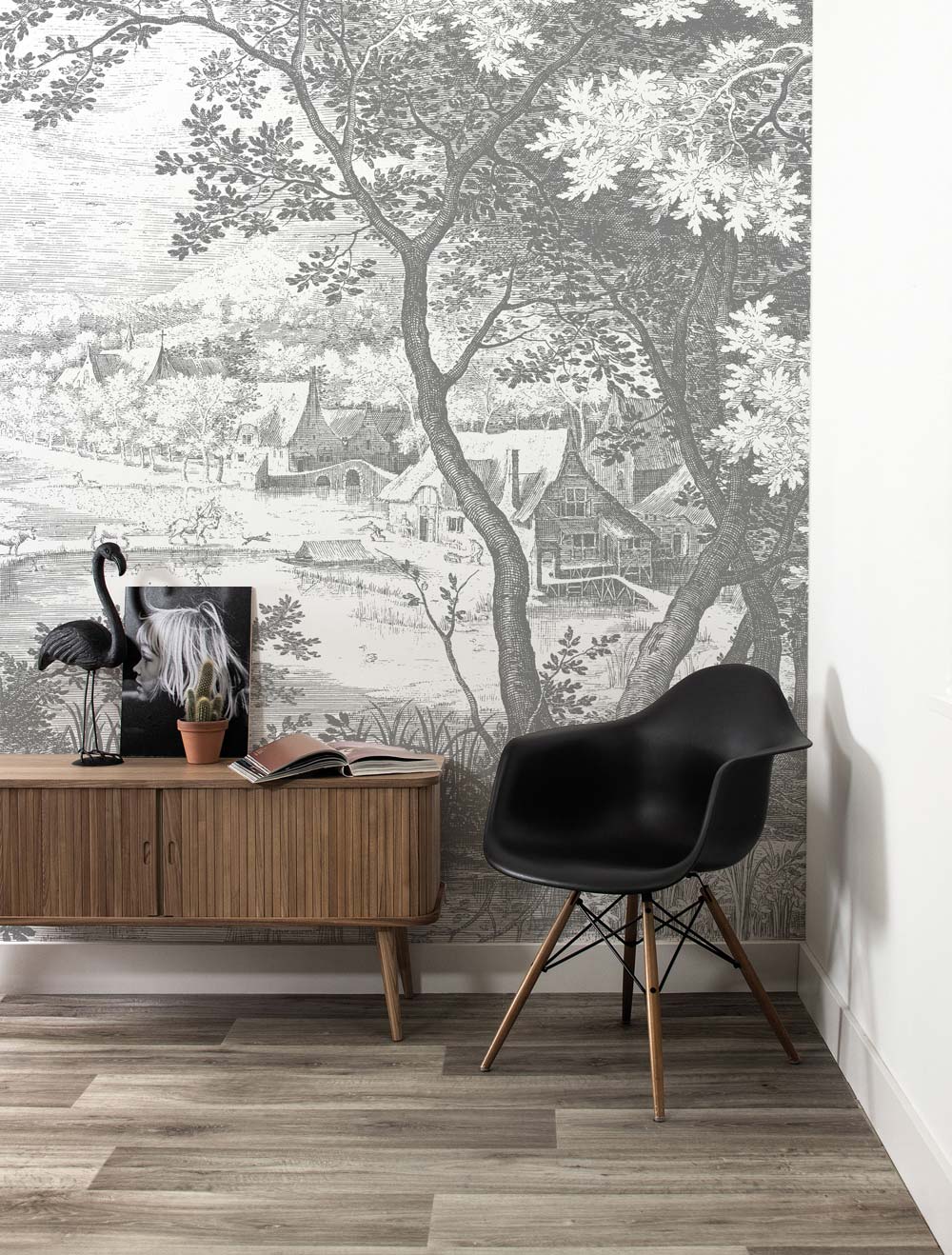 KEK Amsterdam Engraved Landscapes WP-619 - 4 Sheets Behang