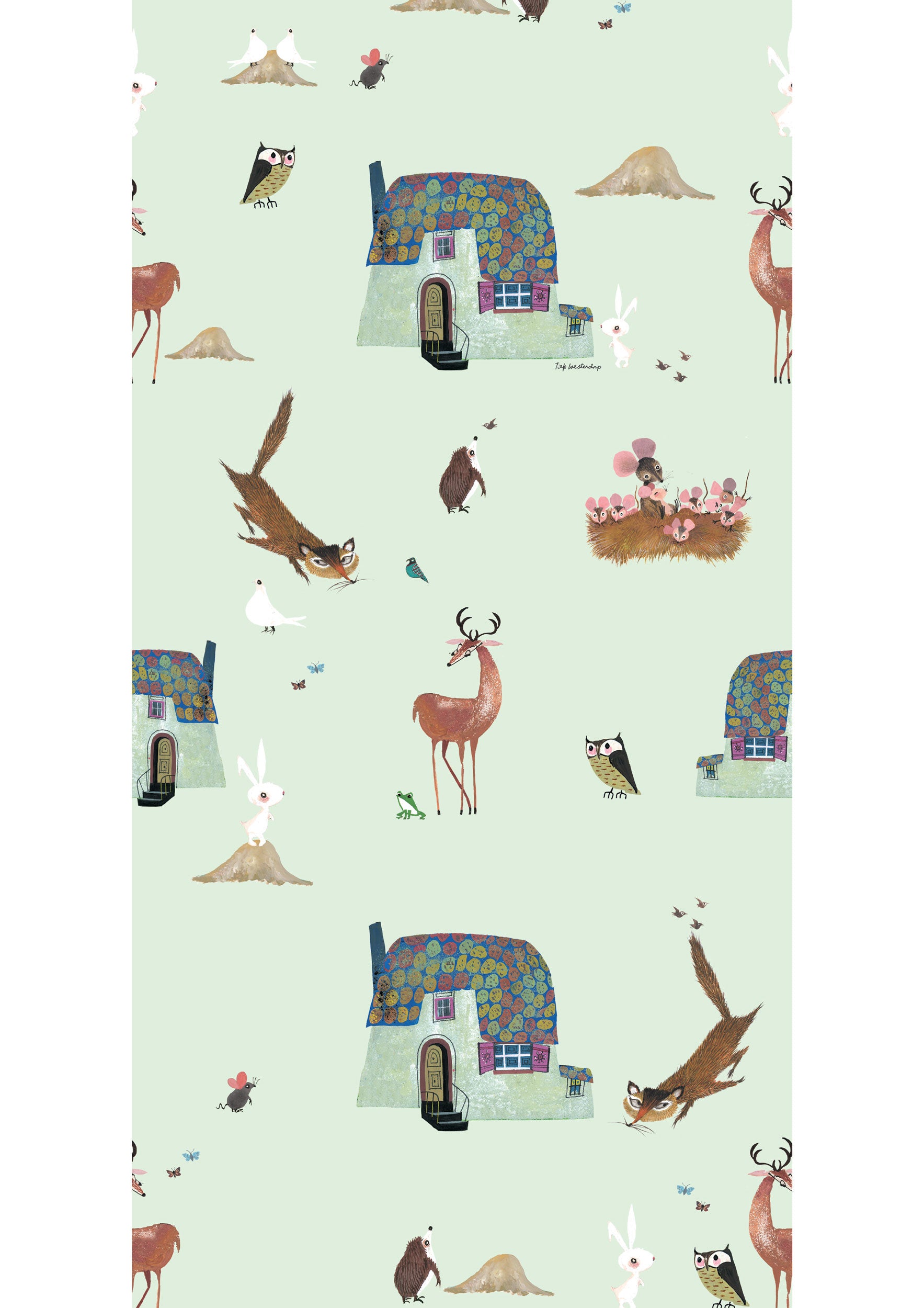 KEK Amsterdam Fiep Westendorp Forest Animals WP-101 Behang