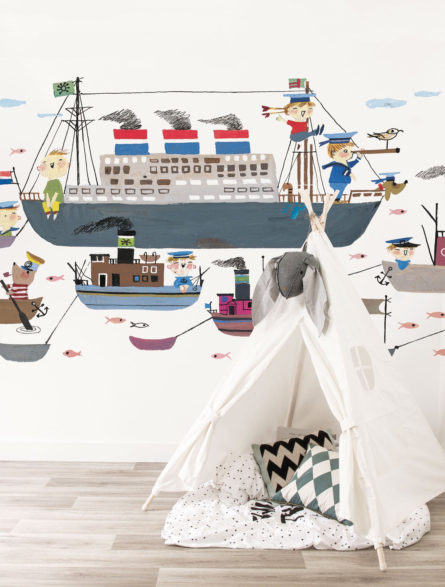 KEK Amsterdam Fiep Westendorp Holland America Line WS-033 - 8 Sheets Behang
