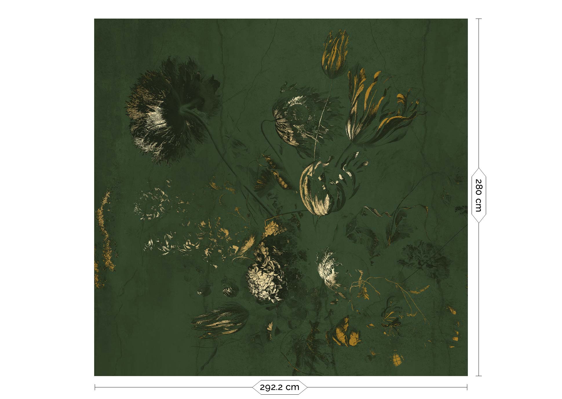 KEK Amsterdam Frans Uyterlinde Fresco Flowers FU-058 - 6 Sheets Behang