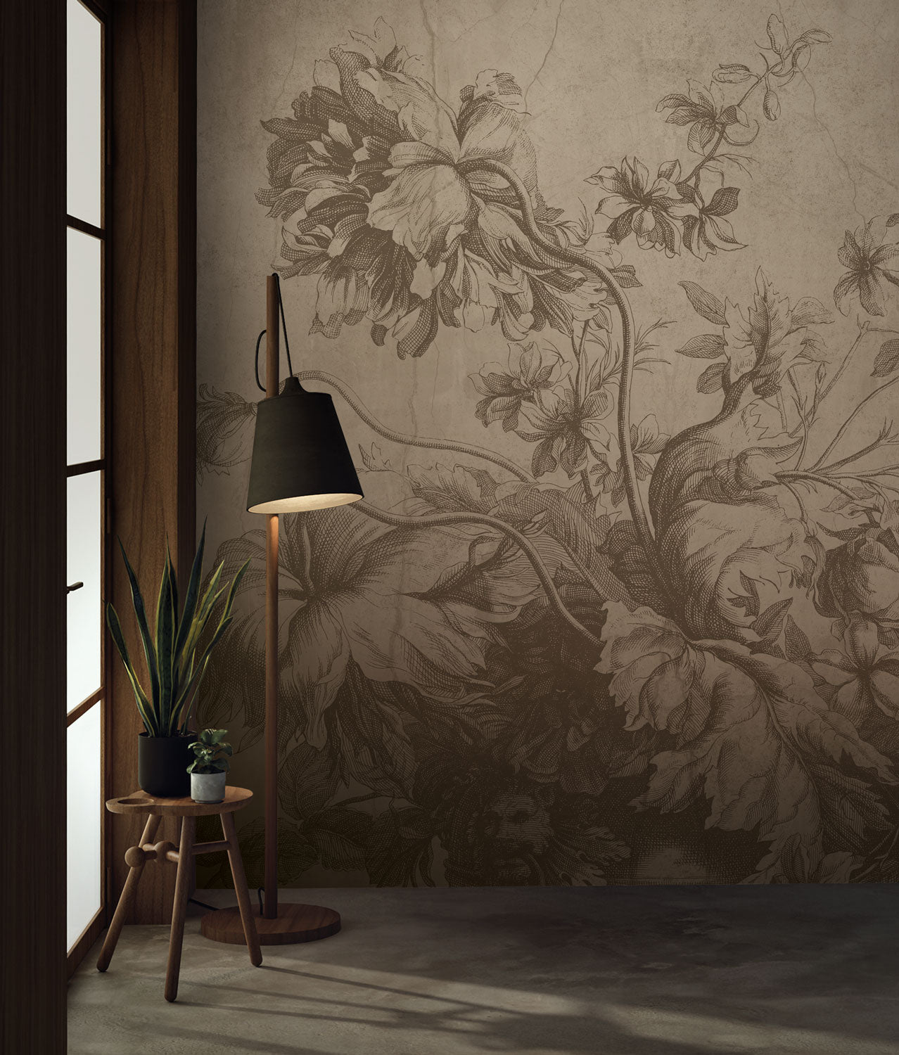 KEK Amsterdam Frans Uyterlinde Gradient Flowers FU-027 - 4 Sheets Behang