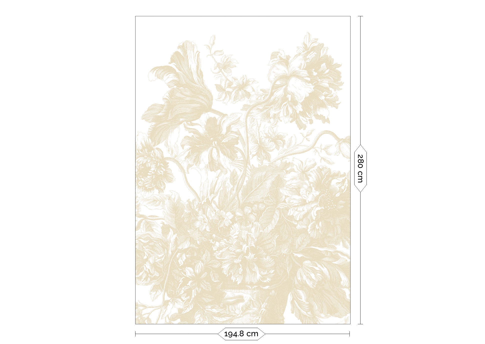 KEK Amsterdam Frans Uyterlinde Gradient Flowers FU-039 - 4 Sheets Behang