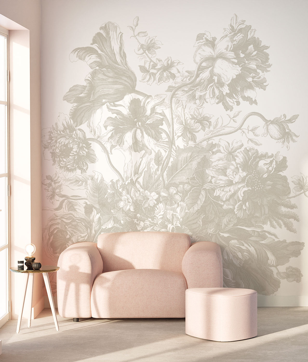 KEK Amsterdam Frans Uyterlinde Gradient Flowers FU-048 - 4 Sheets Behang