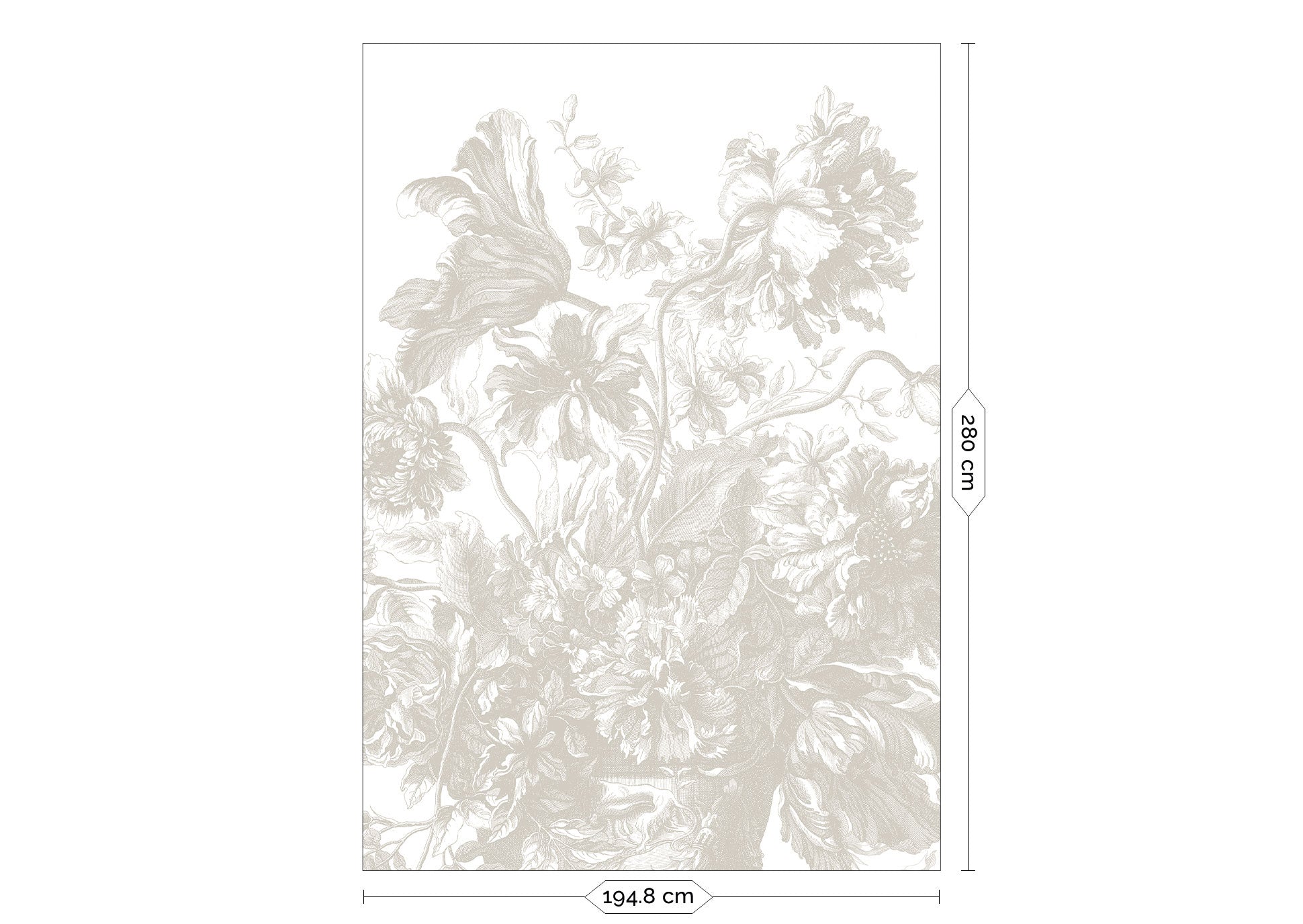 KEK Amsterdam Frans Uyterlinde Gradient Flowers FU-048 - 4 Sheets Behang