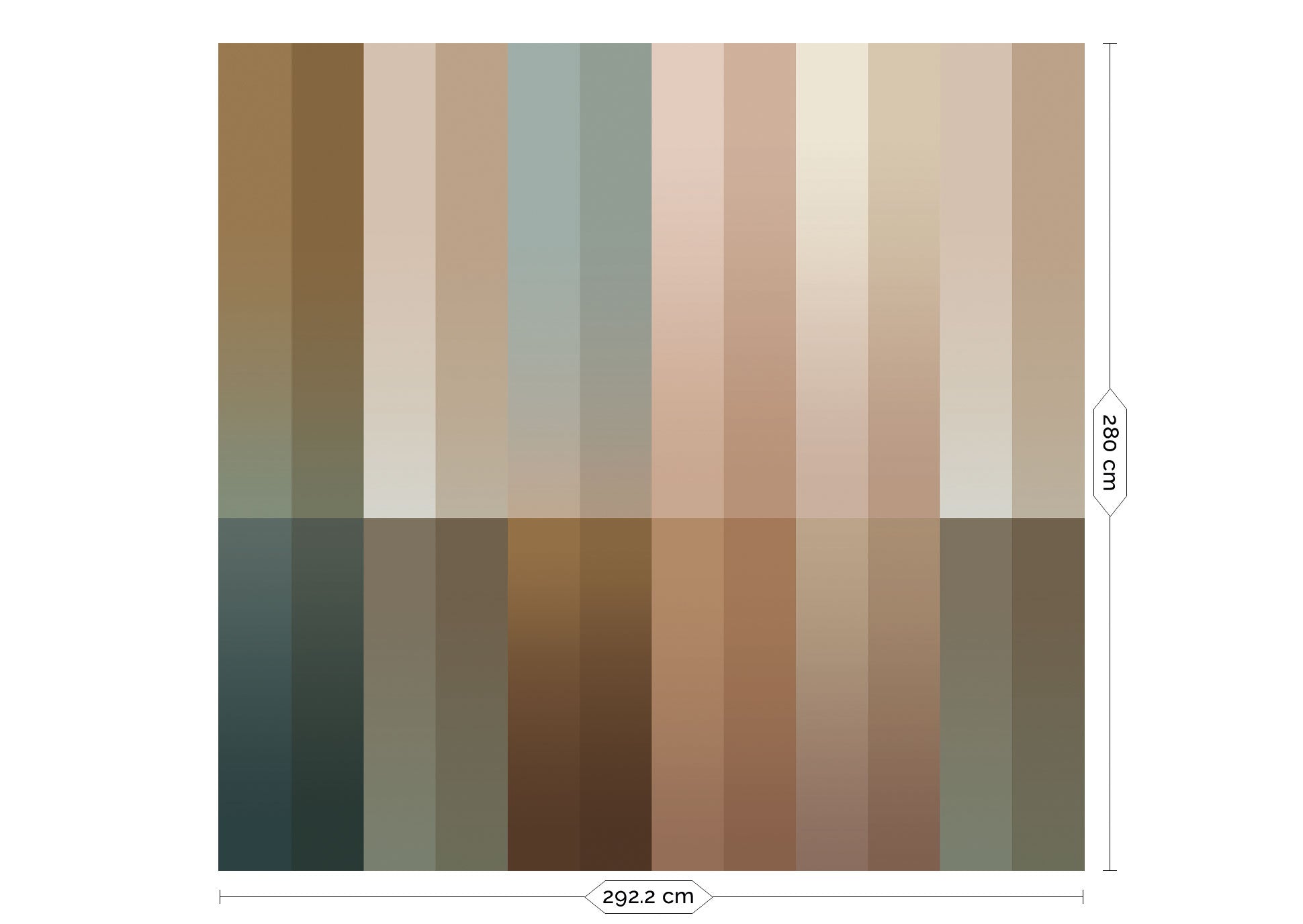 KEK Amsterdam Frans Uyterlinde Gradient Stripes FU-025 - 6 Sheets Behang