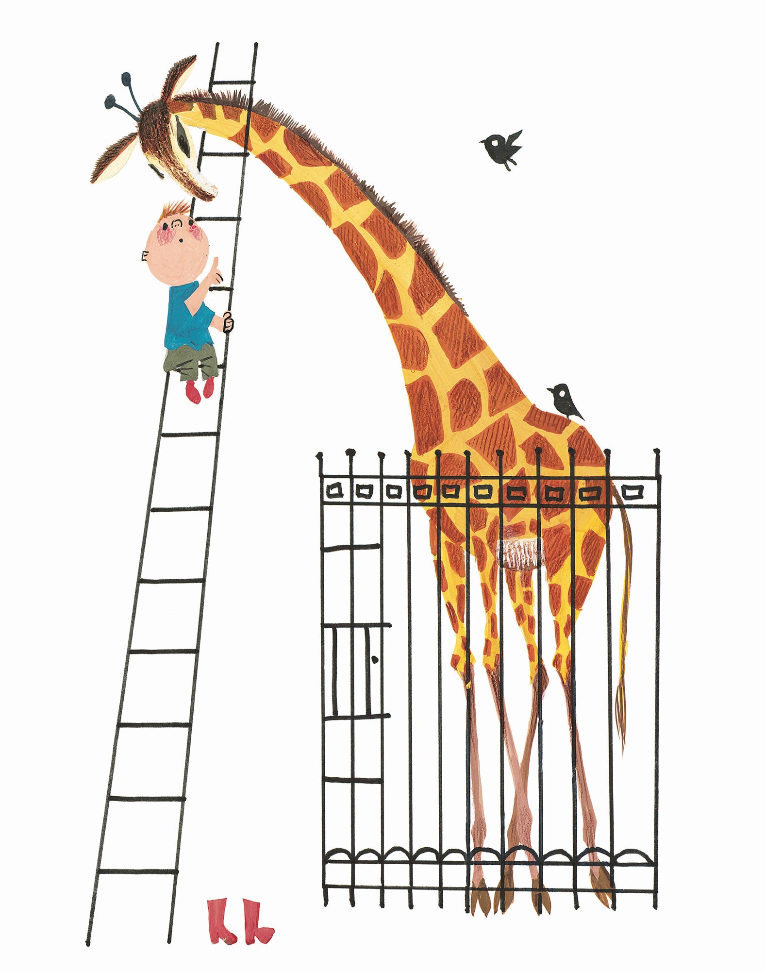 KEK Amsterdam Giant Giraffe PA-024 Behang