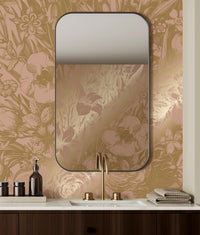 KEK Amsterdam Gold Metallic Engraved Flowers MW-139 - 8 Sheets