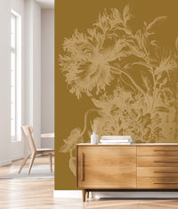 KEK Amsterdam Gold Metallic Engraved Flowers MW-194 - 4 Sheets