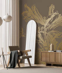 KEK Amsterdam Gold Metallic Engraved Flowers MW-200 - 4 Sheets