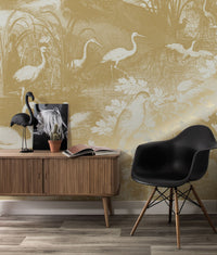 KEK Amsterdam Gold Metallic Engraved Landscapes MW-104 - 4 Sheets