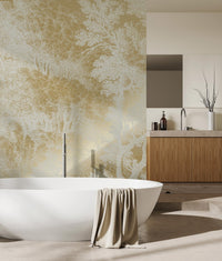 KEK Amsterdam Gold Metallic Engraved Landscapes MW-155 - 4 Sheets