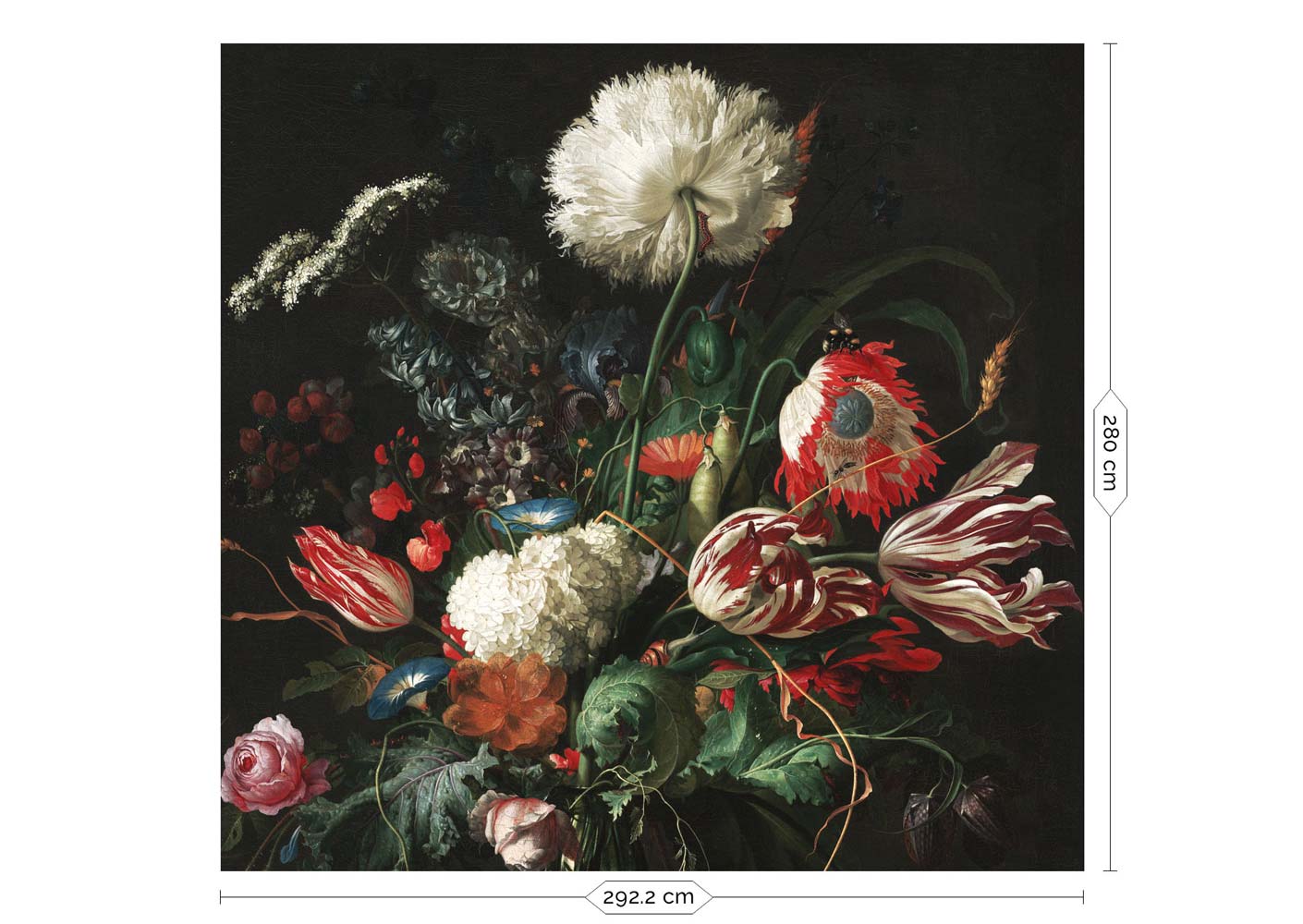 KEK Amsterdam Golden Age Flowers WP-210 - 6 Sheets Behang