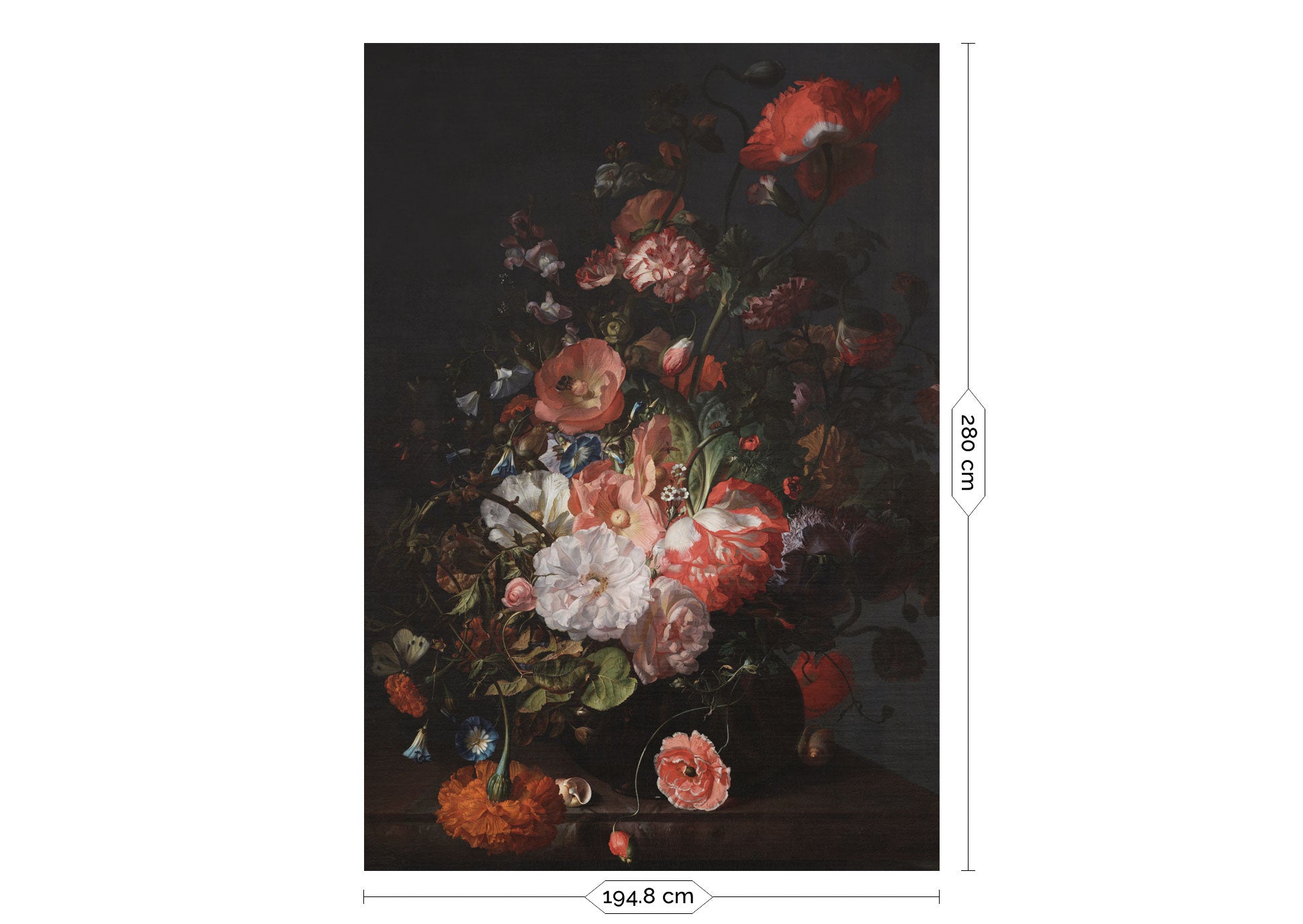 KEK Amsterdam Golden Age Flowers WP-788 - 4 Sheets Behang